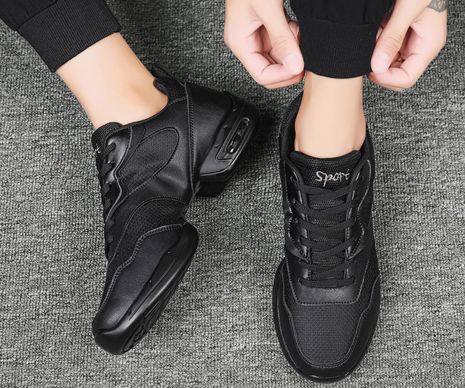 AOQUNFS Men's Latin Dance Shoes - Salsa, Practice, Competition & Casual Dance Sneakers, Style 201 - Perfect for Ballroom, Social Dancing & Performances