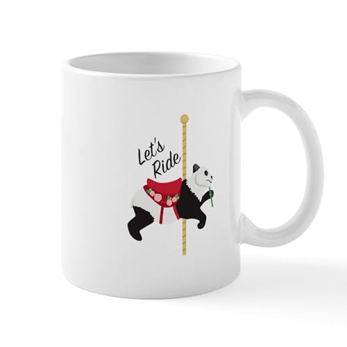 White - Panda Ride Mugs