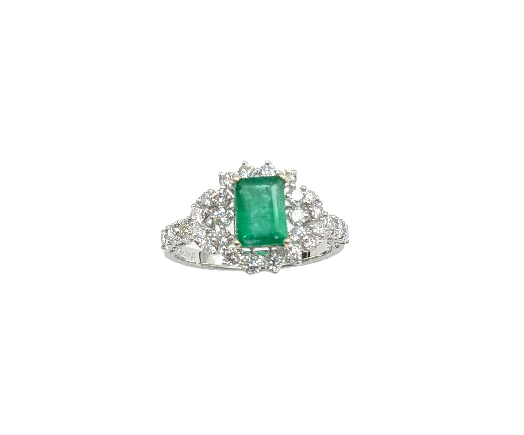 Exquisite Emerald and Diamond Fashion Ring for Women | Elegant Jewelry Gift for Her | Perfect for Weddings, Anniversaries & Special Occasions