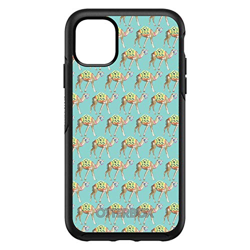 Preppy Pattern - Camels on Teal Background On Black Case