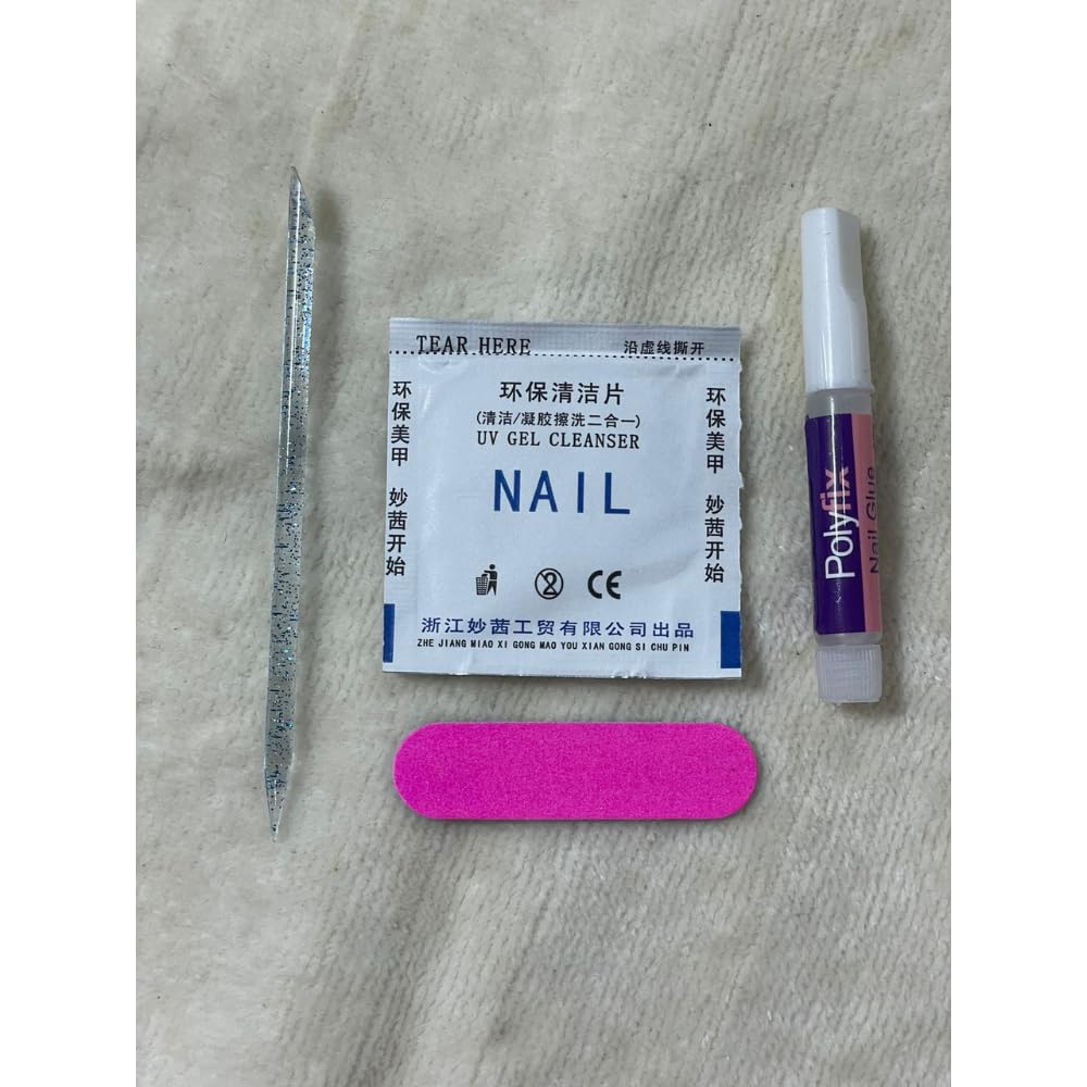 Premium Glossy-Finish Stick-on Nails Set - Reusable & Unbreakable Fake Nails with Easy Glue Tab Application (12 Pcs) - Perfect for Parties, Weddings, and Special Occasions