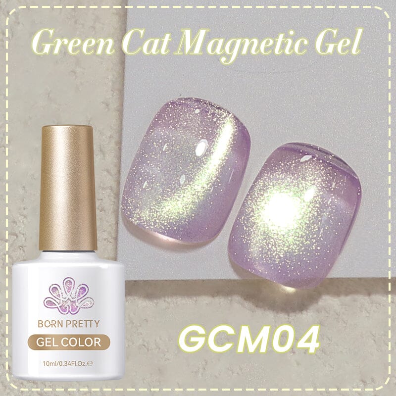 Purple Cat Magnetic Gel Polish GCM04 - 10ml Nail Polish with Magnet Effect for Salon & Home Manicure - Perfect for Nail Art, Special Occasions & DIY Nail Designs