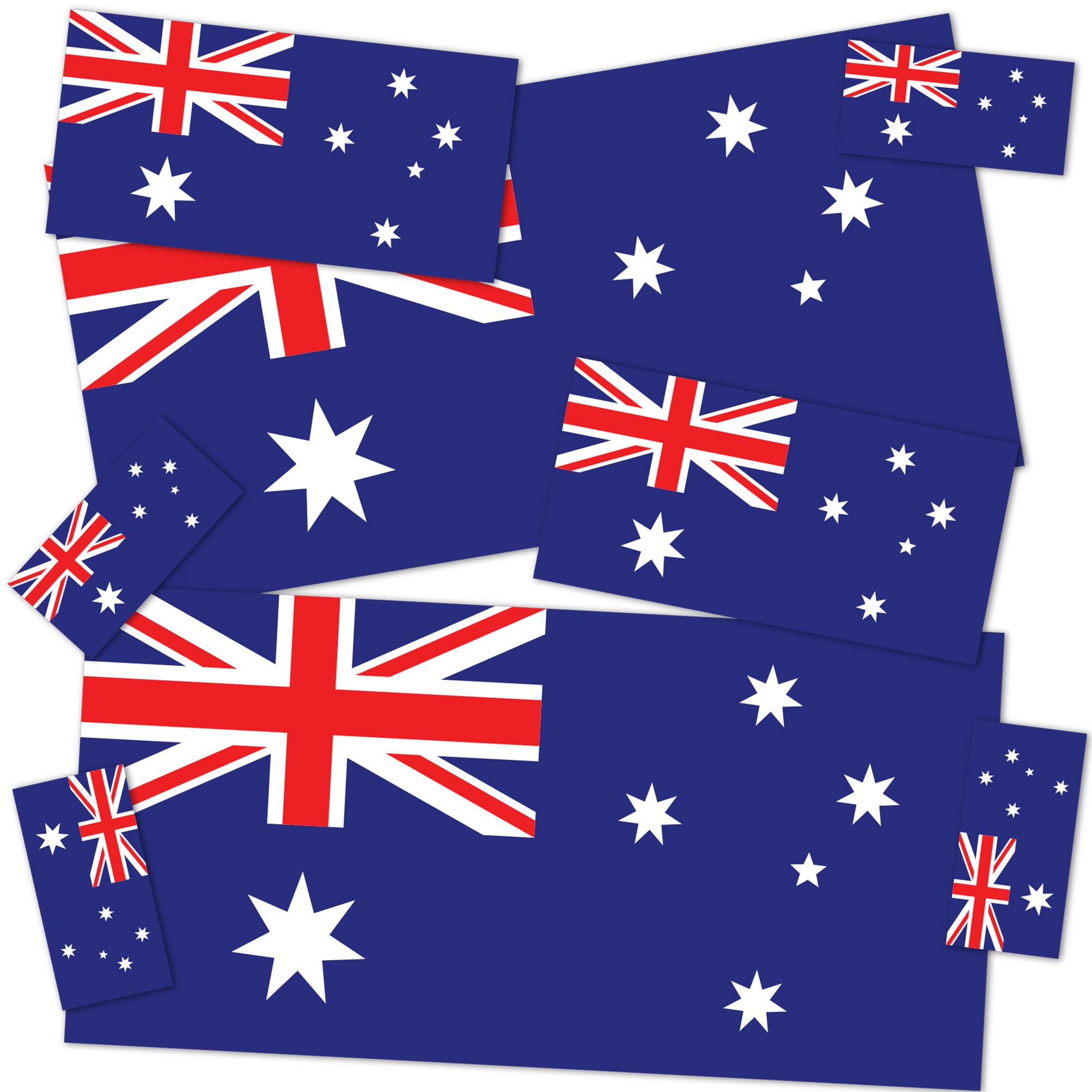 Australia Flag Cactus Sticker Pack - 8-Piece Vinyl Decals for Scrapbooking, Laptop, Car Window & Bumper | Desert-Themed Country Flag Stickers for Kids & Adults | Perfect for DIY Crafts, Travel Accessories & Home Decor
