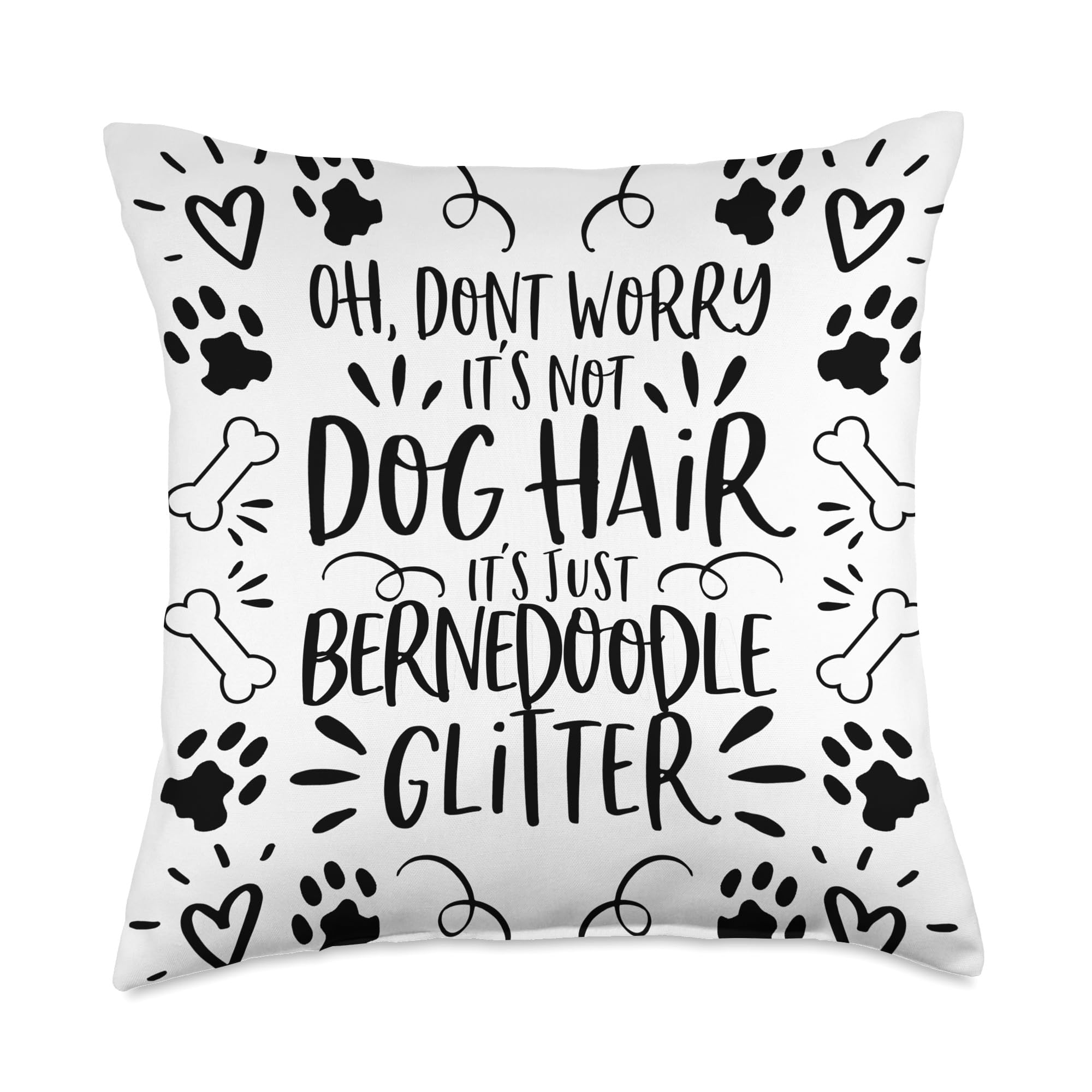 Bernedoodle Mom Gift - Cute Bernedoodle Home Decor Throw Pillow for Dog Lovers - Perfect for Living Room, Nursery & Pet-Friendly Spaces