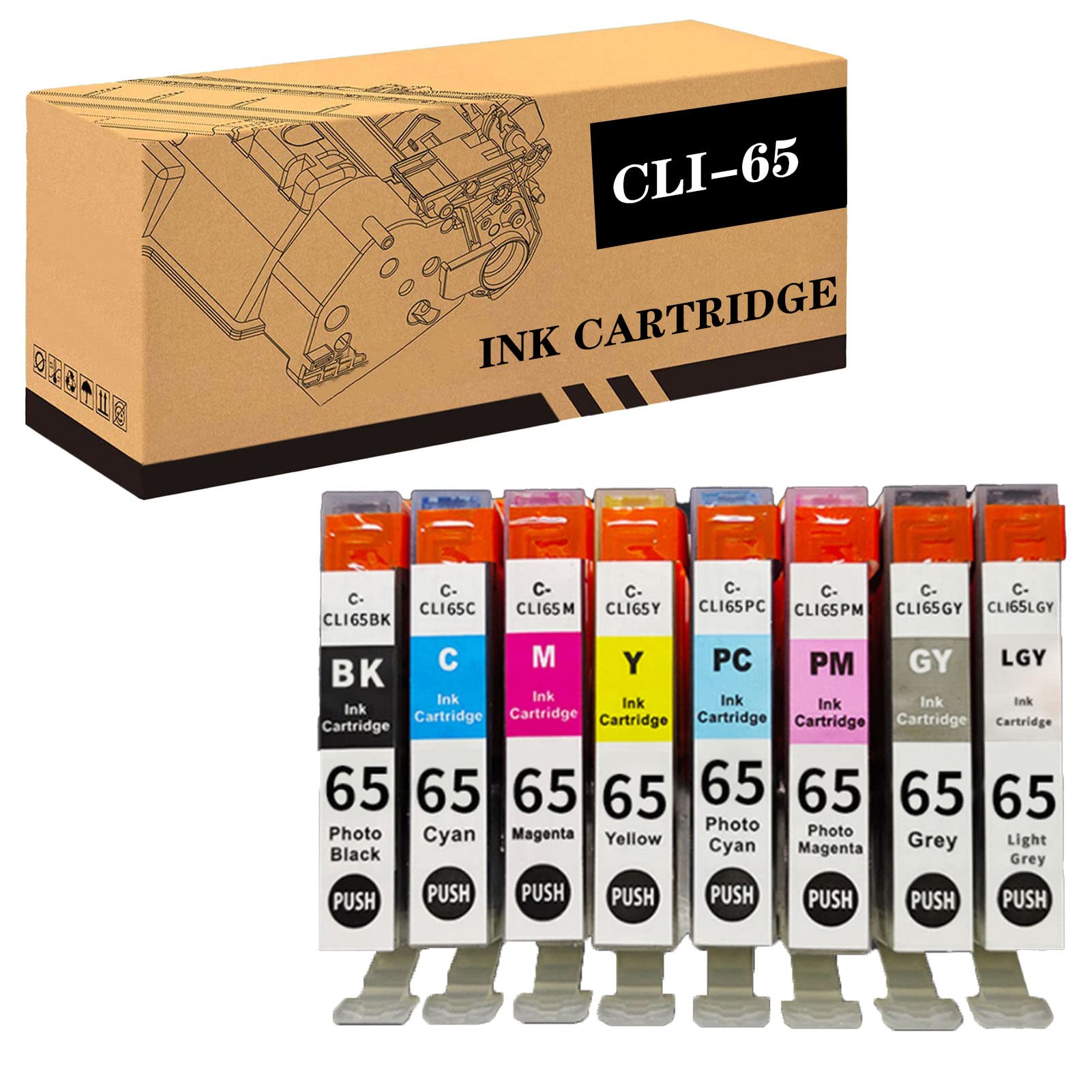 ZLOR CLI-65 Compatible Ink Cartridge Replacement for Canon PRO-200 Printer - High-Quality Office Supplies (Blue) | Perfect for Home, Office & Professional Printing Projects