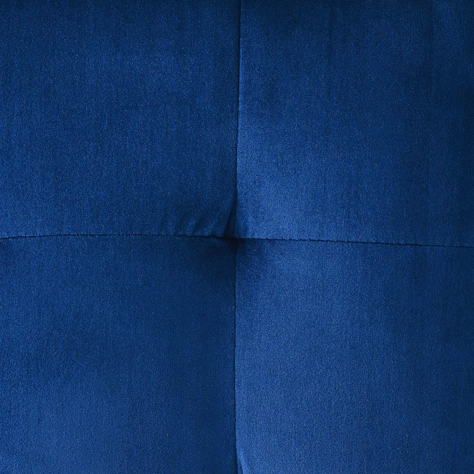 Modern Velvet Accent Chair with Ottoman - Navy Blue Contemporary Living Room Lounge Furniture for Relaxing & Stylish Home Decor