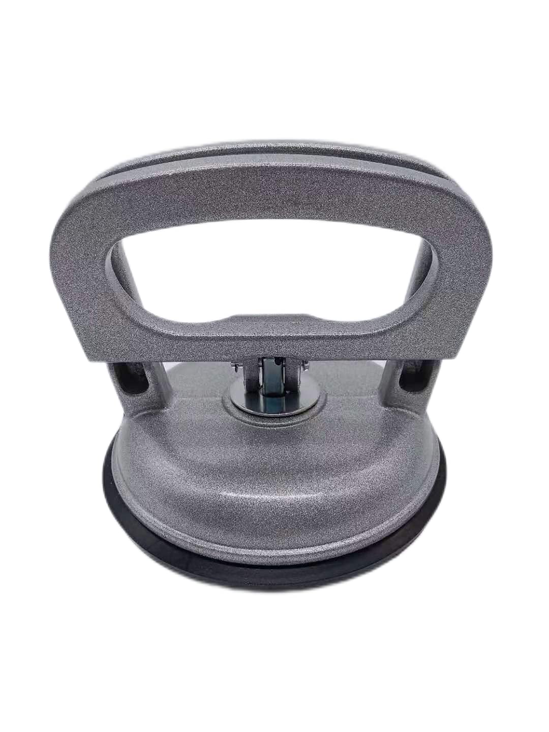Heavy Duty Aluminum Vacuum Glass Suction Cup Lifter - Strong Grip for Lifting Glass, Windows, Tiles, Granite & Heavy Objects - Silver Single Plate - Perfect for Home Renovation, Construction & Moving