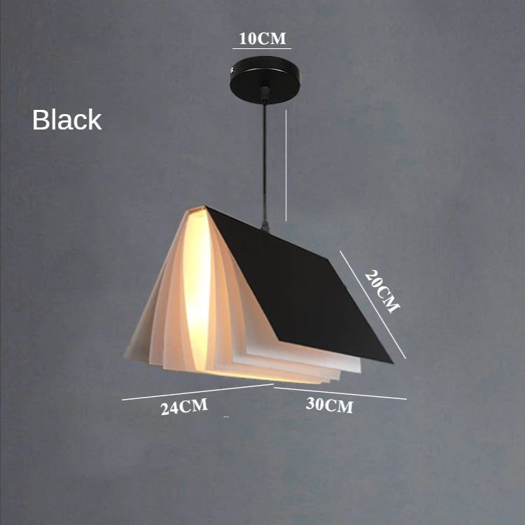 Kids Book Pendant Lights - Reading-Themed Nursery Decor for Children's Bedroom & Playroom - Perfect for Cozy Reading Nooks and Themed Bedroom Lighting