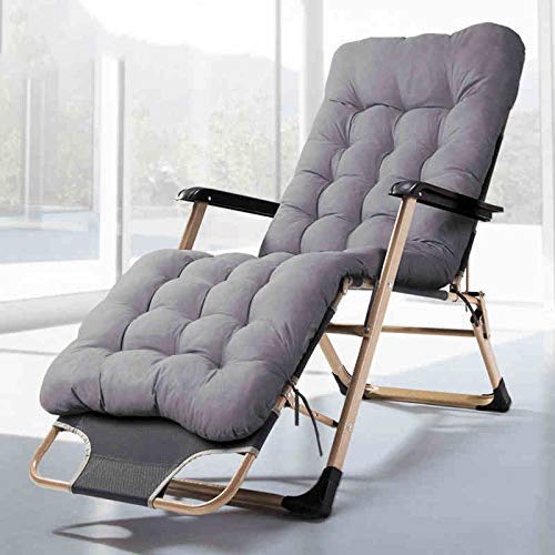 Adjustable Folding Outdoor Lounge Chair with Removable Cushion - Patio, Garden, Beach & Poolside Recliner for Relaxing in Sun - Perfect for Backyard, Camping and Leisure Time