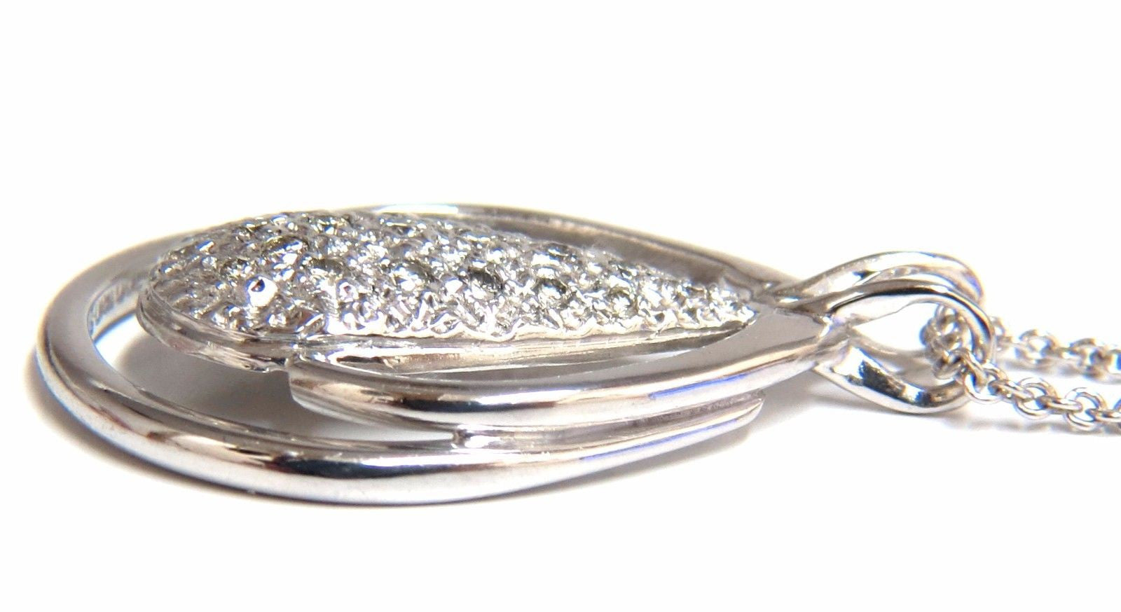 0.50ct Natural Pear-Shaped Diamond Cluster Necklace in 14K Gold - Perfect for Weddings, Anniversaries & Special Occasions