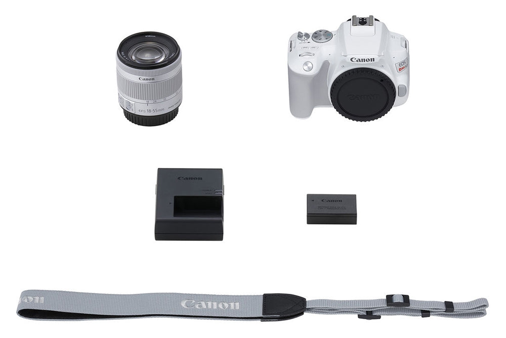 Canon EOS Rebel SL3 DSLR Camera with 18-55mm Lens Kit - 24.1MP APS-C Sensor, 4K Video, WiFi & Bluetooth (White) - Perfect for Travel Photography, Vlogging & Beginners
