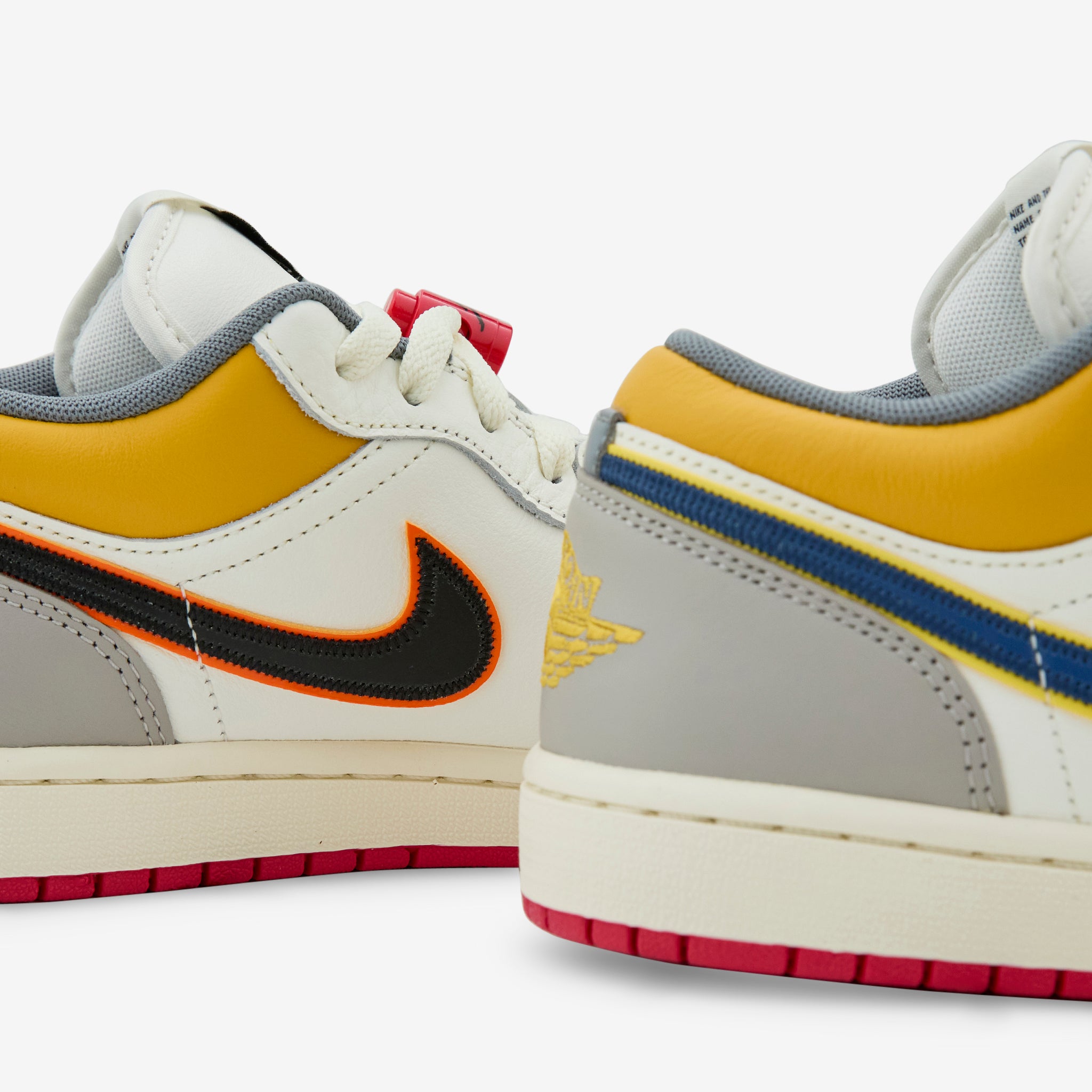 Air Jordan 1 Low Premium Sneakers in Sail/Brave Blue/Cashmere/College Grey - Men's Basketball Shoes for Casual Wear & Street Style