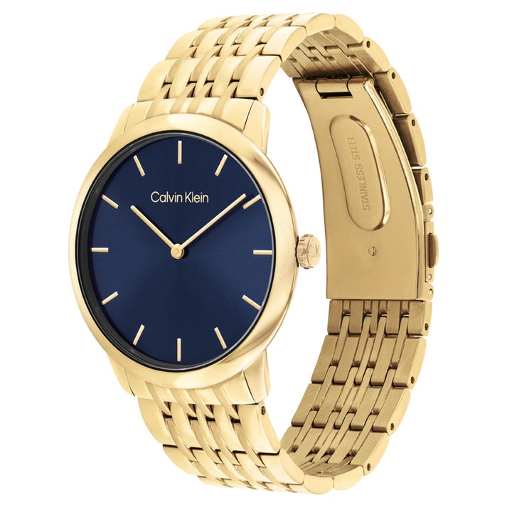 Calvin Klein Intrigue Gold Mesh Bracelet Watch 25300007 - Elegant & Stylish Women's Timepiece for Work, Parties & Everyday Wear
