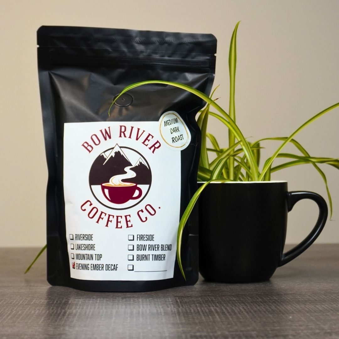 Evening Ember Decaf Coffee by Bow River - Smooth & Rich Flavor for Relaxing Evenings - Perfect for Nighttime Enjoyment & Stress Relief