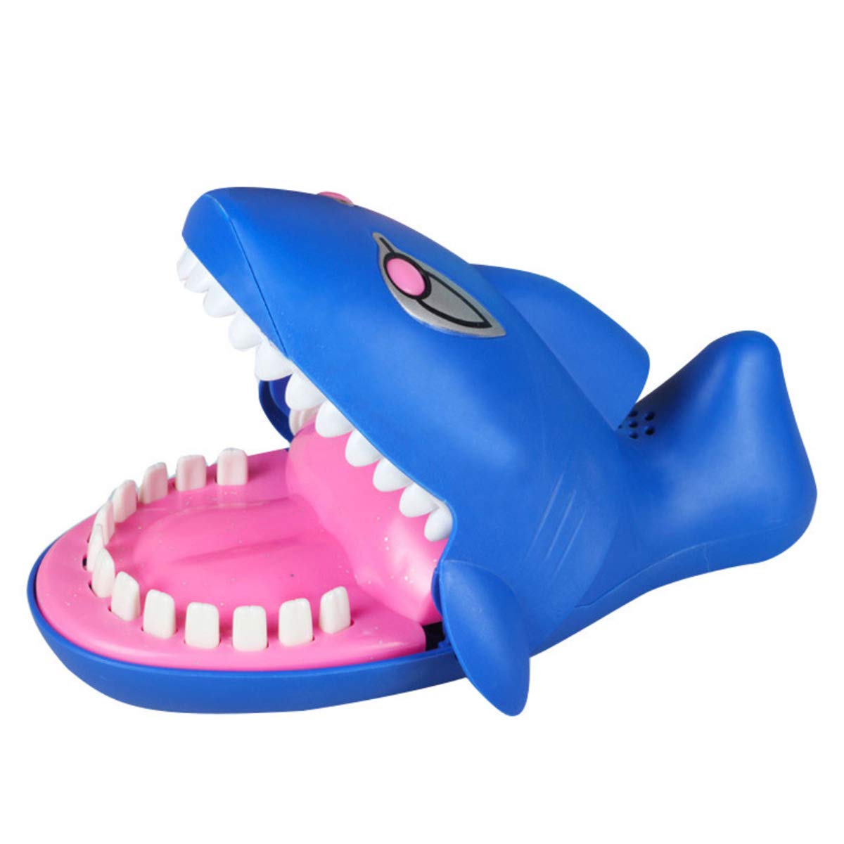 SHINNING Shark Dentist Game - Classic Biting Hand Toy with Flashing Eyes & Evil Laugh Sound, Fun Hungry Shark Party Game for Kids & Adults - Perfect for Birthday Parties, Family Gatherings & Stress Relief