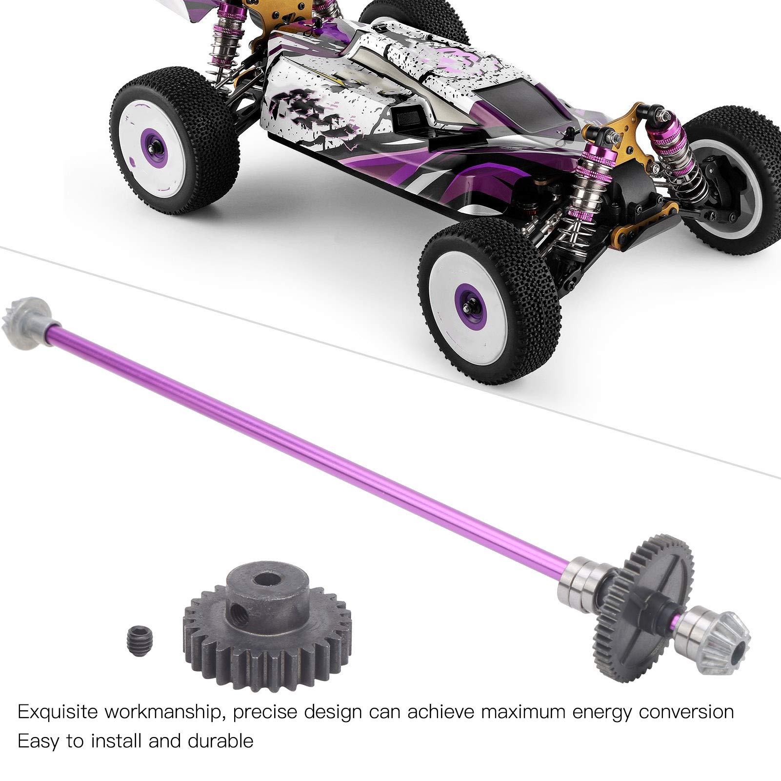 Upgrade Metal RC Gear Drive Shaft Kit for WLtoys 124018/124019 1/12 Scale RC Cars - Durable Replacement Part for Off-Road Racing & Crawling Performance