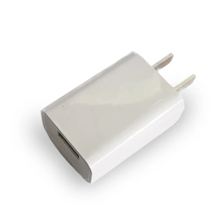 Fast Charging 5W USB Wall Charger Adapter - Compact & Portable White Power Plug for iPhone, Samsung, Android Devices - Perfect for Home, Office, Travel & Car Use