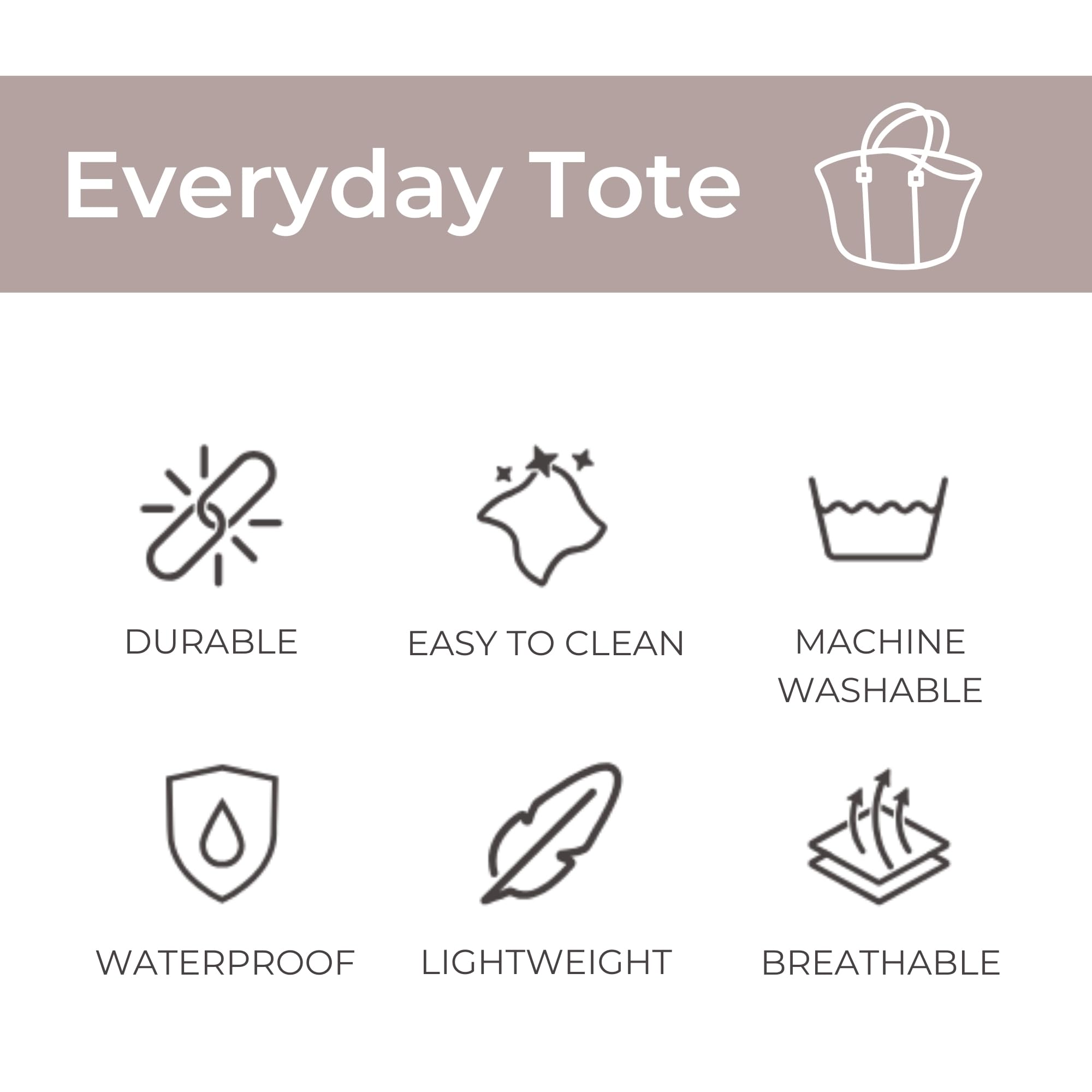 Stylish Large Neoprene Tote Bag for Women - Water-Resistant Designer Handbag with Multiple Pockets & Zipper Pouch - Perfect for Work, Travel, Gym, Beach & Everyday Use