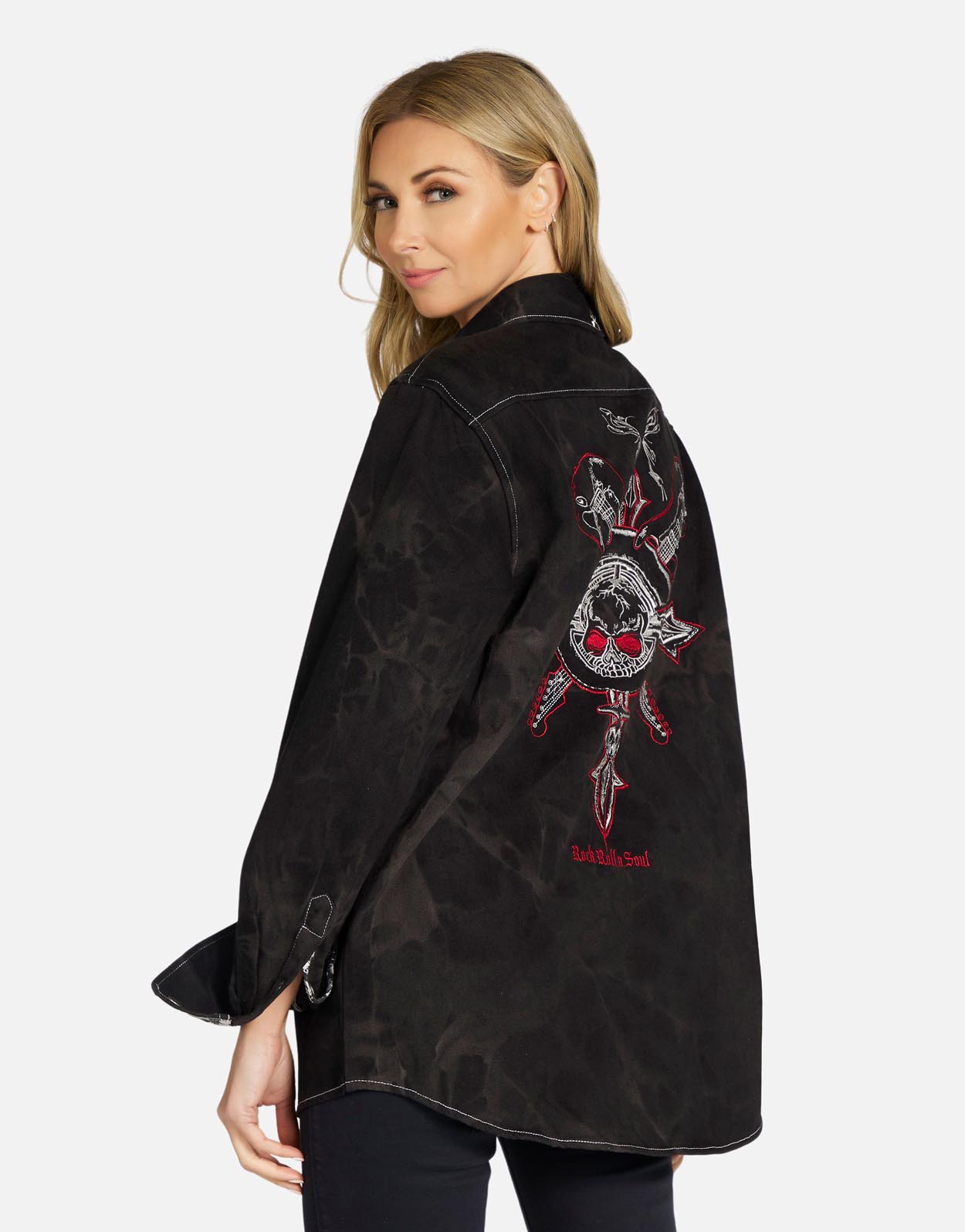 Trendy Delfino Time is Running Out Boyfriend Jacket for Women | Fashionable Oversized Denim Coat | Perfect for Casual Outings, Date Nights & Street Style