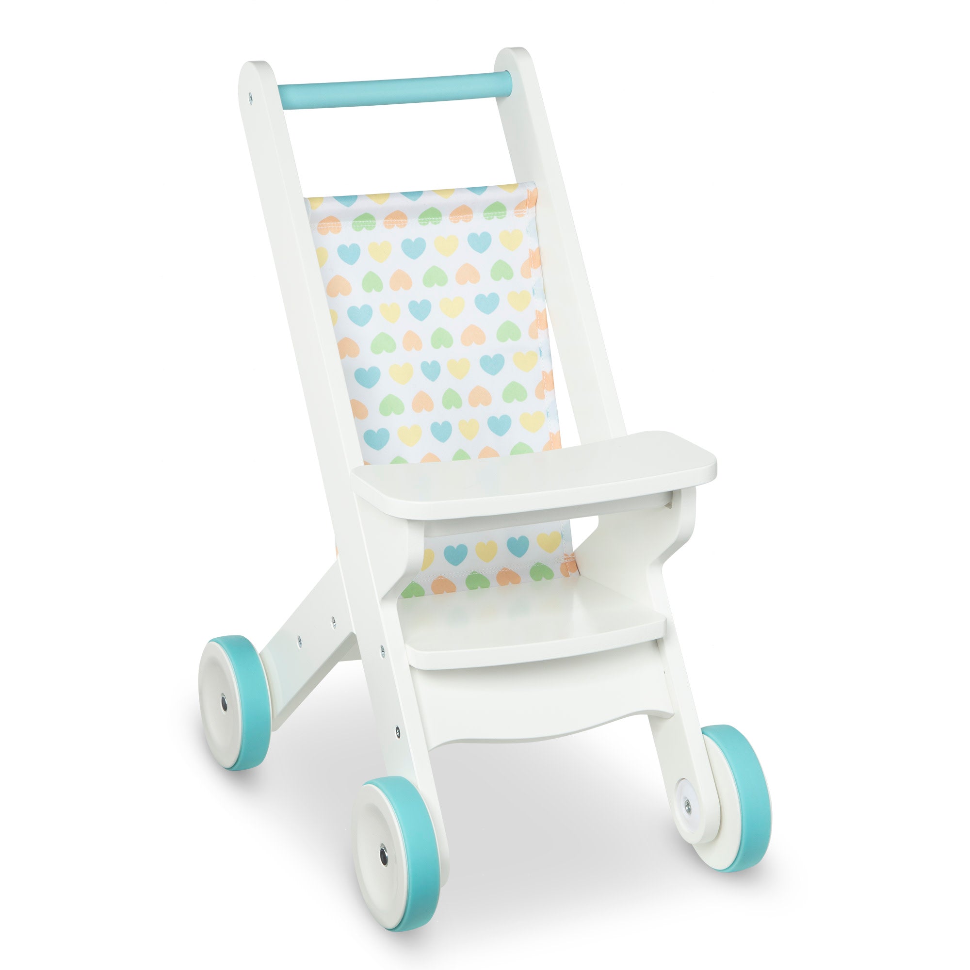 Mine to Love Play Stroller for Toddlers - Lightweight Foldable Baby Doll Stroller with Canopy - Perfect for Pretend Play, Indoor & Outdoor Use