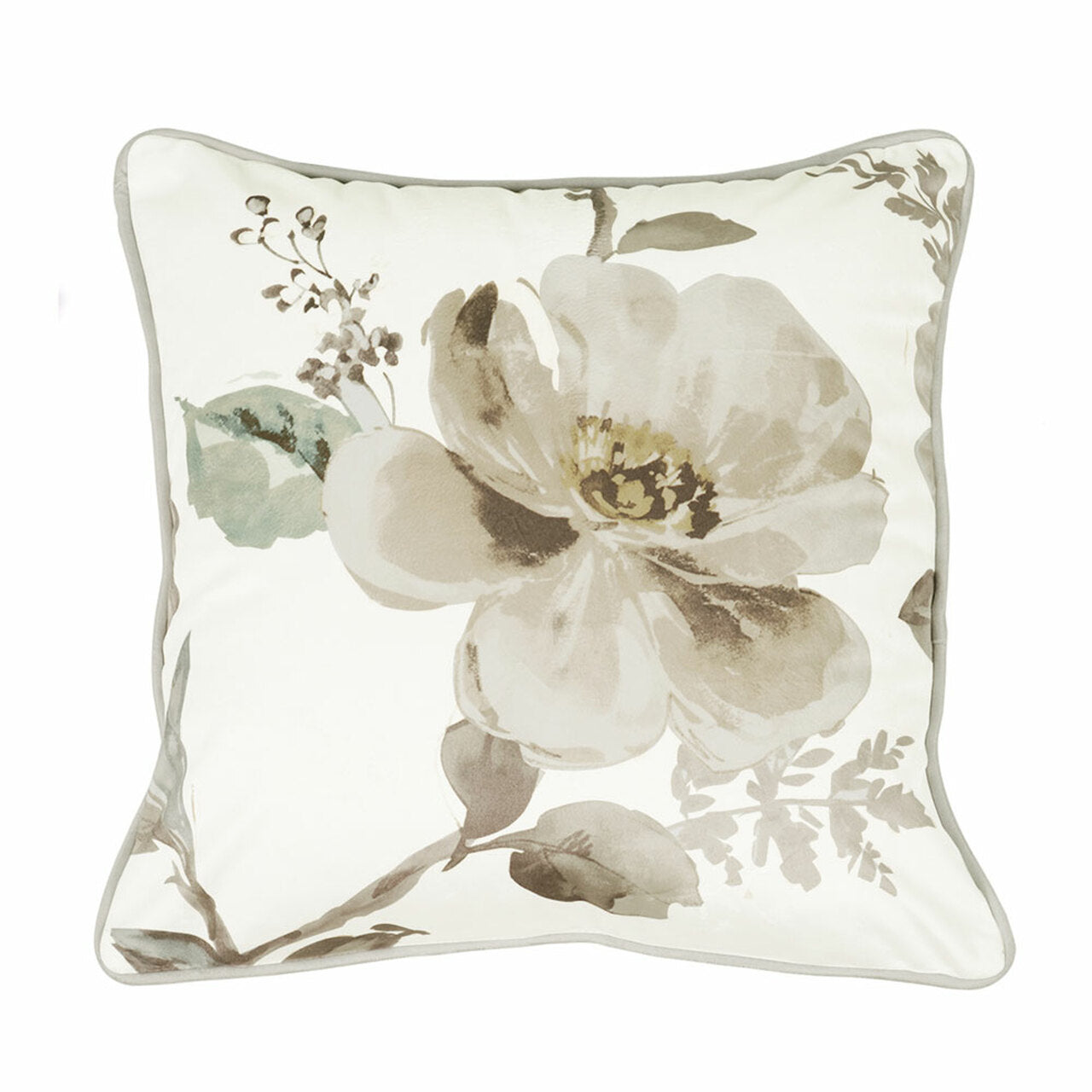Bianca 43x43cm Square Decorative Throw Pillow Cover - Soft Home Decor for Sofa, Bed, Couch & Living Room Accessories