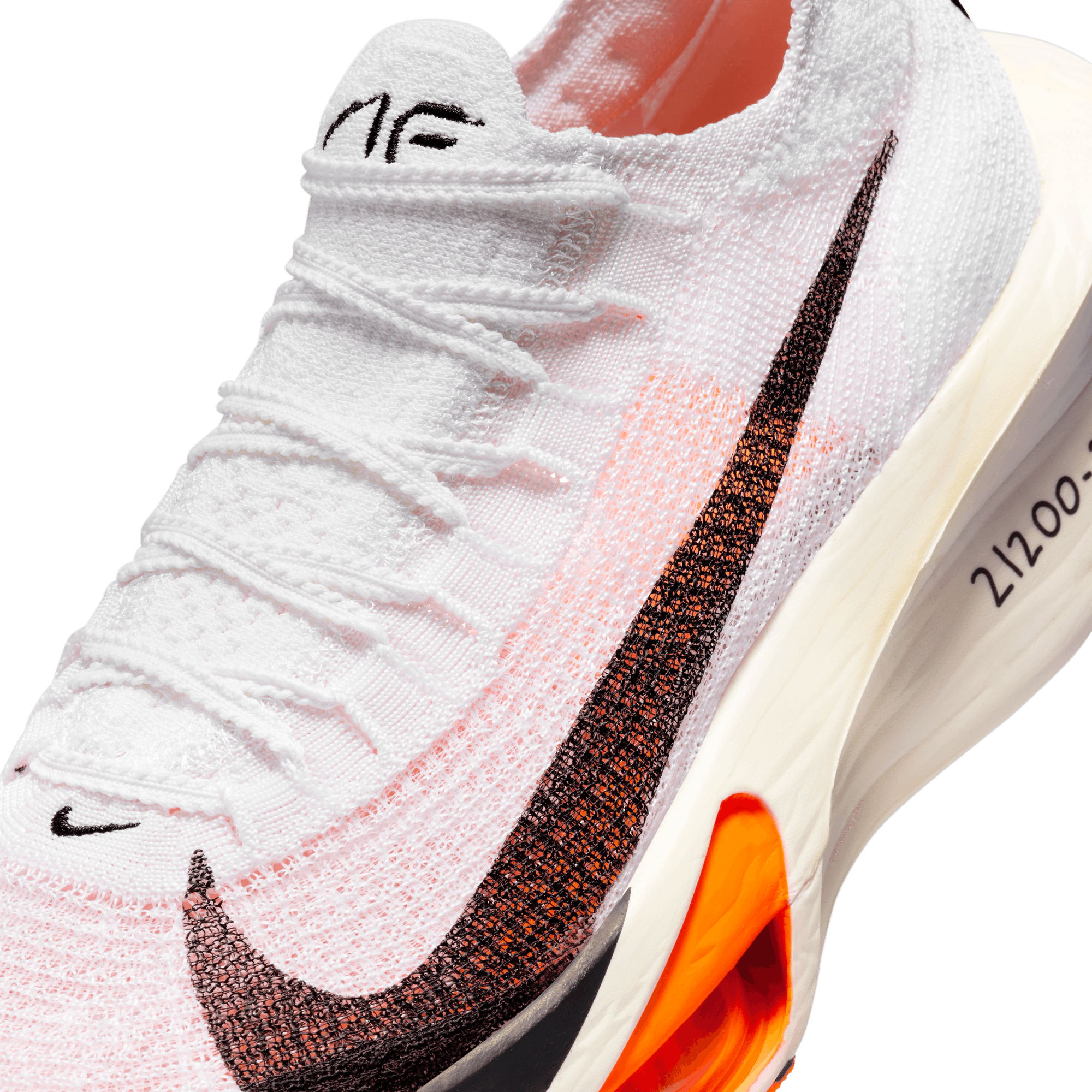 Nike Women's Alphafly 3 Proto Running Shoes - White/Black Phantom Total Orange | Lightweight Cushioned Road Racing Sneakers for Marathon Training & Competitive Running