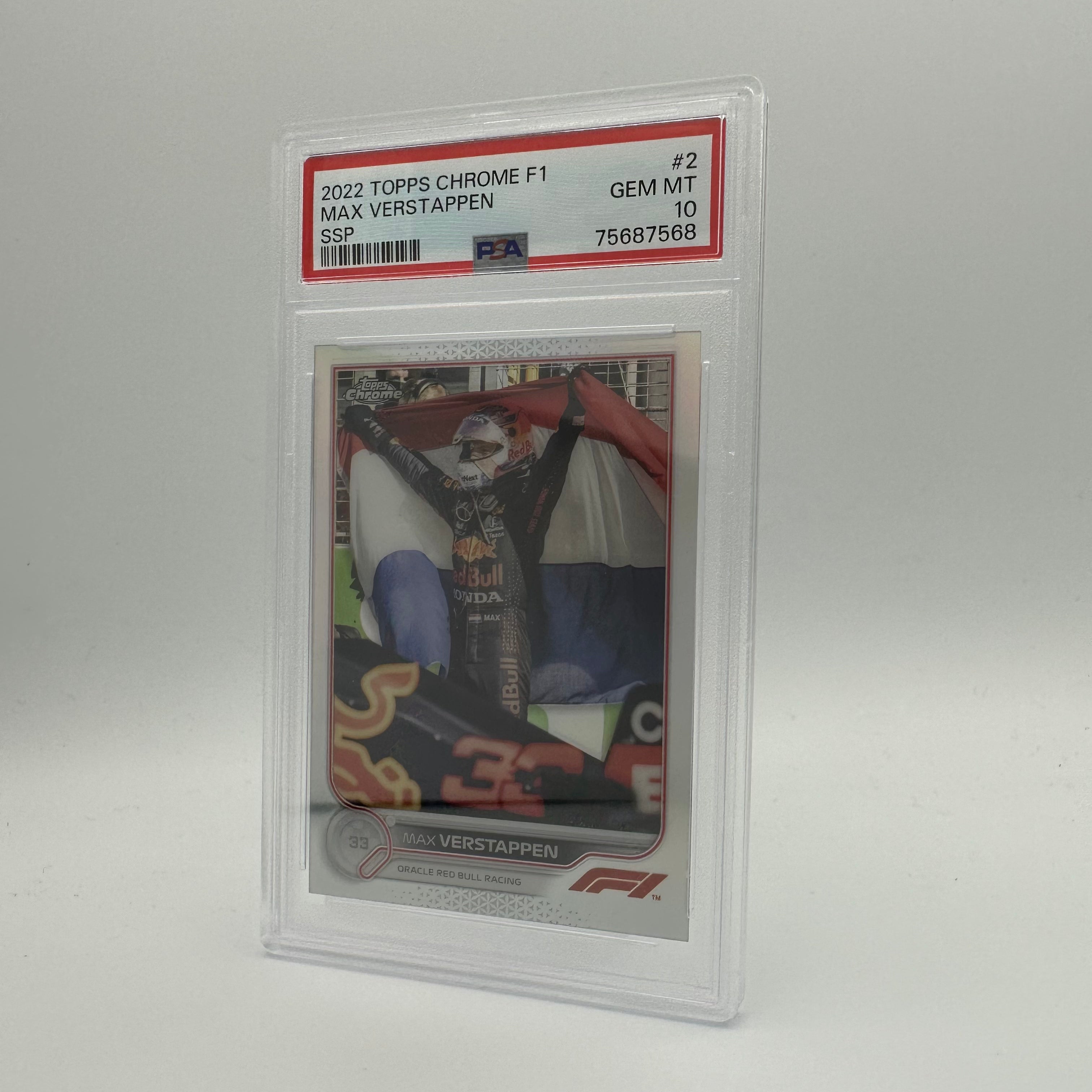 PSA 10 Graded MAX VERSTAPPEN #2 SSP Trading Card - Perfect for Collectors, Investors & Formula 1 Fans | Display, Trade or Gift for Racing Enthusiasts