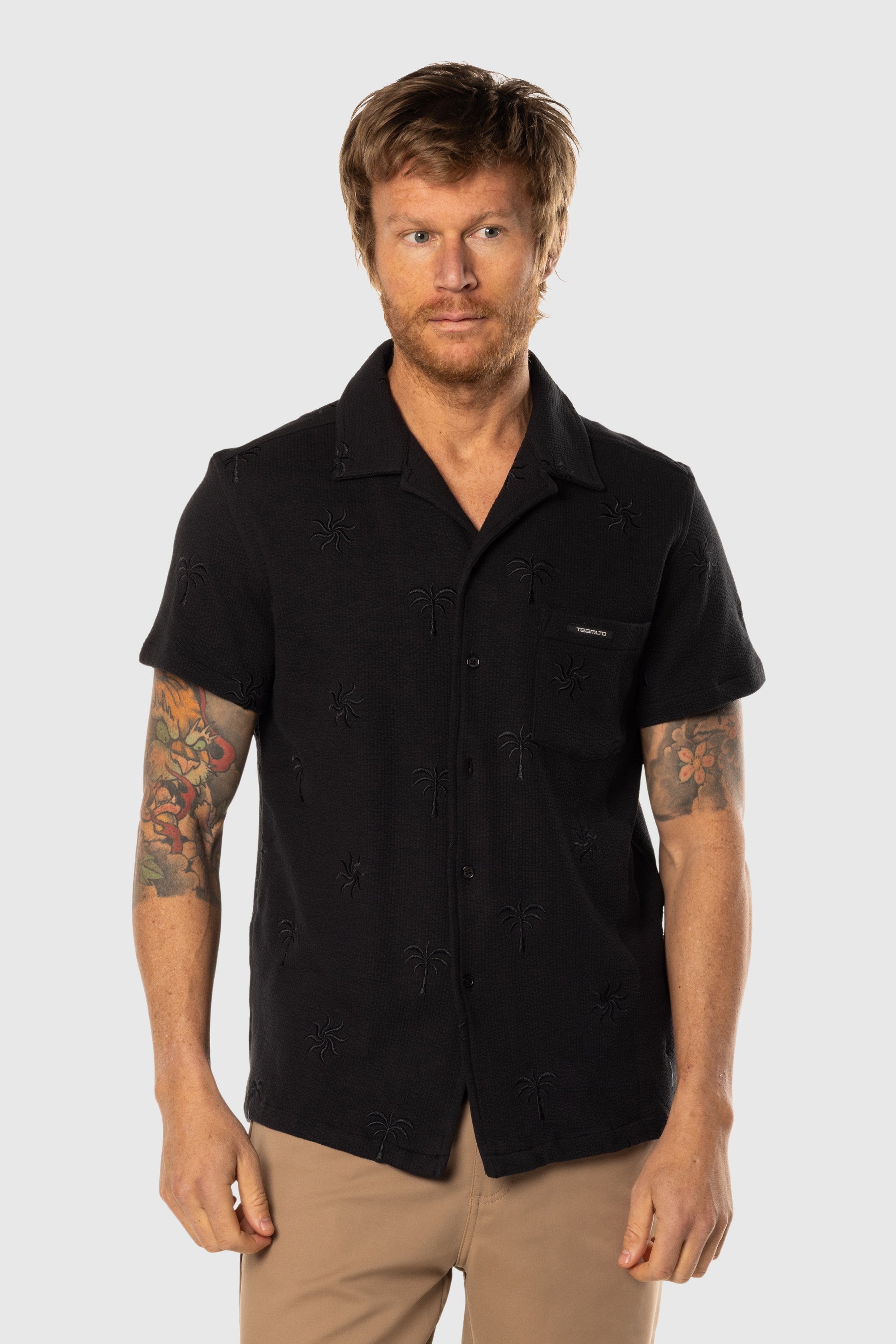 Stylish Cabana Button Up Shirt for Men - Breathable & Lightweight Summer Beachwear - Perfect for Vacations, Pool Parties, and Casual Outings