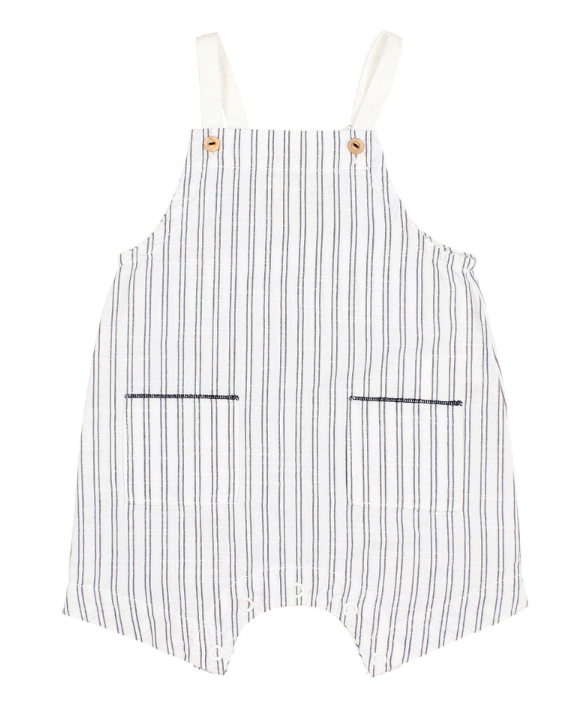 BUHO Baby Girls' Striped Romper - Soft Cotton Jumpsuit for 6-24 Months | Perfect for Playdates, Daycare & Family Outings