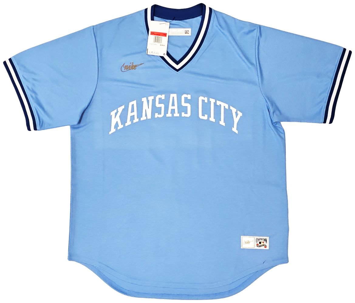 Bo Jackson Autographed Kansas City Royals Light Blue Nike Cooperstown Collection Baseball Jersey - Authentic Signed Memorabilia for Sports Fans & Collectors - Perfect for Display, Gifts, and Game Day