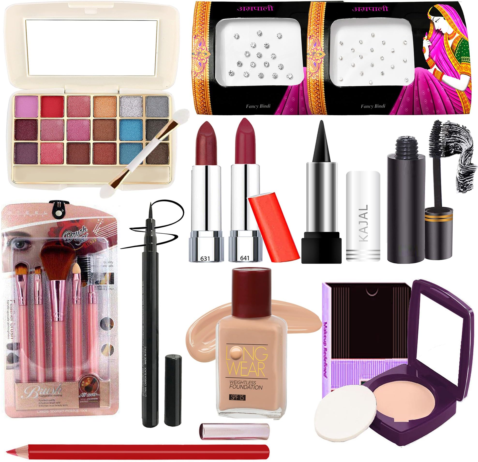 G4U Complete Makeup Kit for Women - Eyeshadow, Eyeliner, Lipstick, Cosmetic Brushes & Mascara | 31-Piece Beauty Gift Set for Raksha Bandhan, Birthday & Special Occasions | Perfect for Daily Use, Parties & Professional Makeup