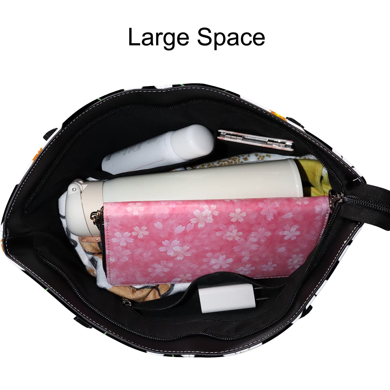 Women's Leather Crossbody Handbags & Work Tote Bags with Zipper - Stylish Coach-Inspired Designer Purse for Office, Travel & Everyday Use