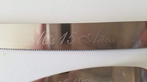 Elegant Gold Quinceañera Cake Knife and Server Set - Sweet 15 Birthday Cake Cutter for Quinceanera Celebrations - Perfect for 15th Birthday Parties, Wedding Anniversaries, and Special Occasions
