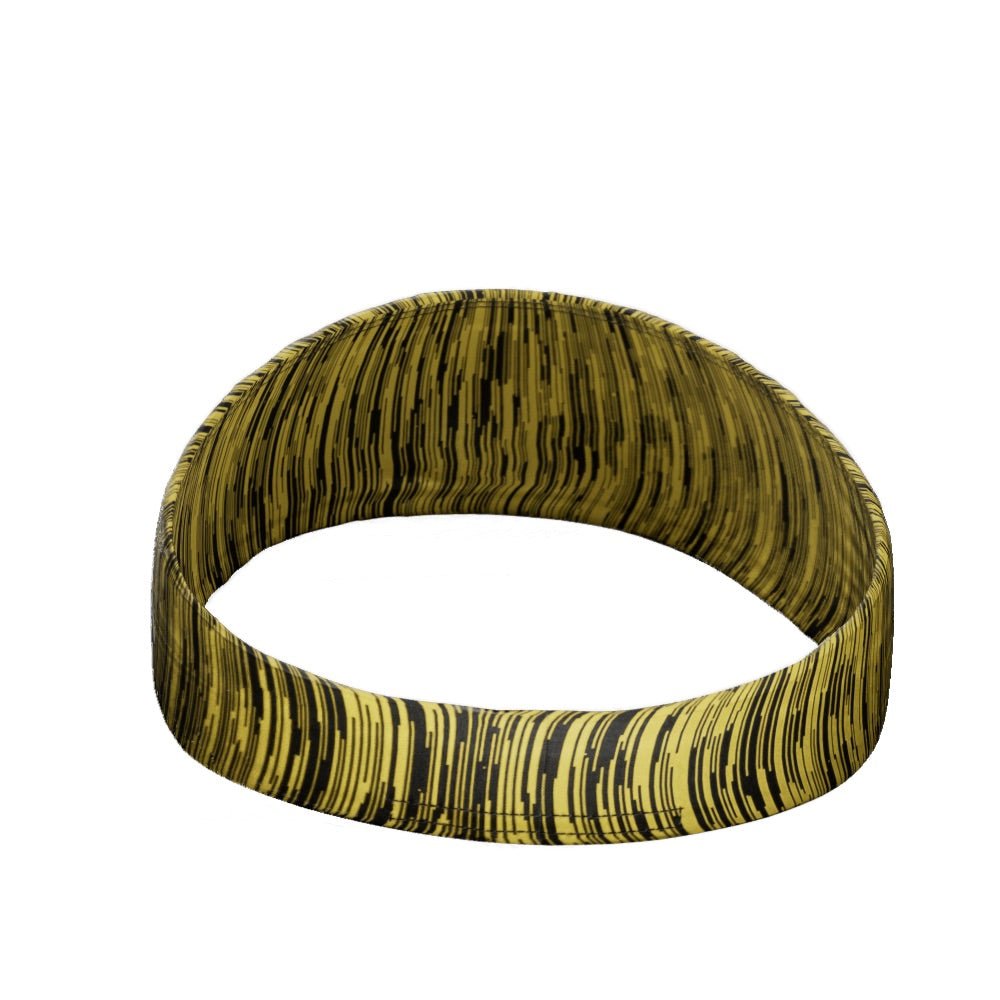 Yellow Static Headband for Women - Non-Slip Hair Accessories for Workouts, Running, Yoga & Sports - Soft & Comfortable Wide Head Wrap