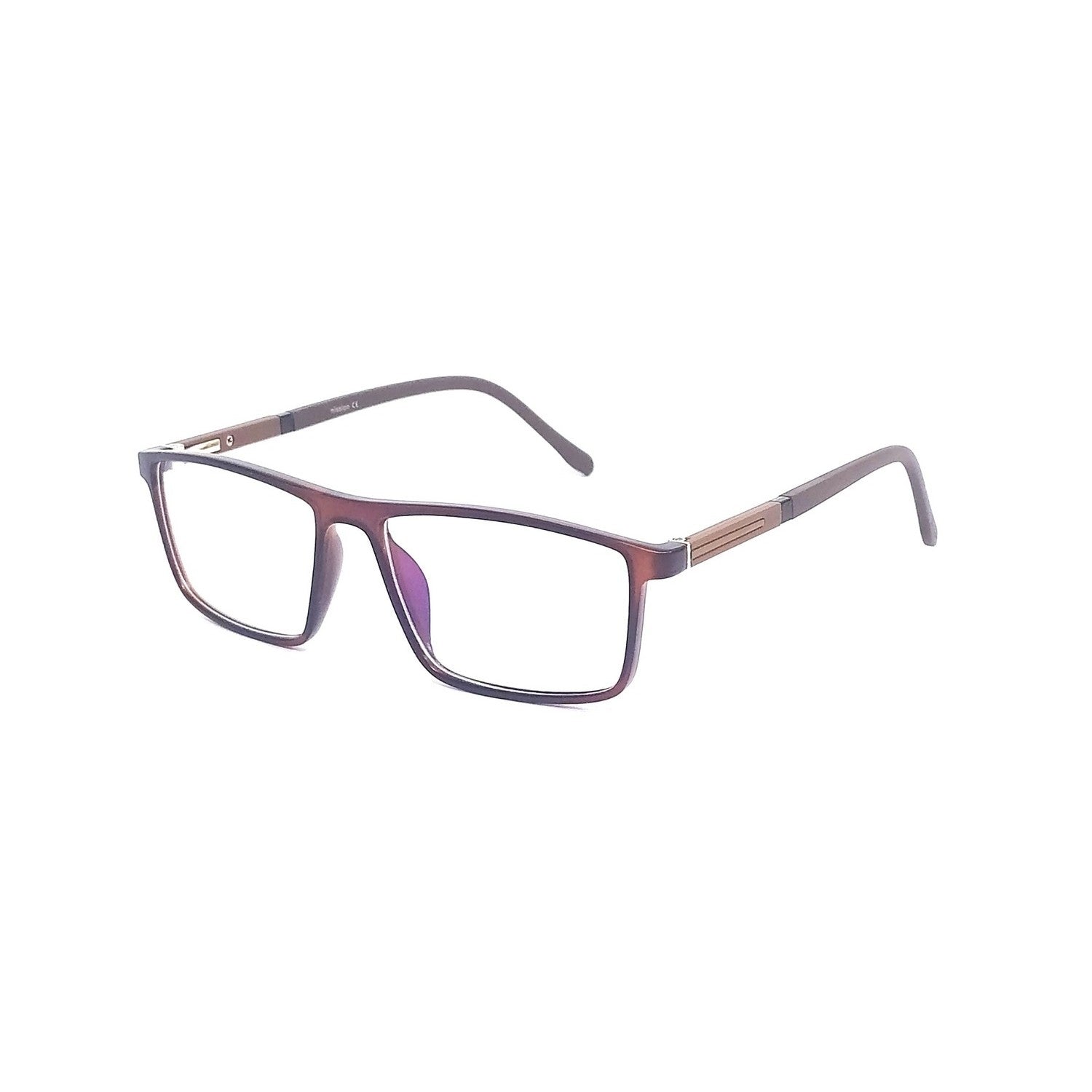 Anti Glare Blue Light Blocking Computer Glasses for Men - Rectangle Frame (66004) - Reduce Eye Strain for Work, Gaming & Screen Time