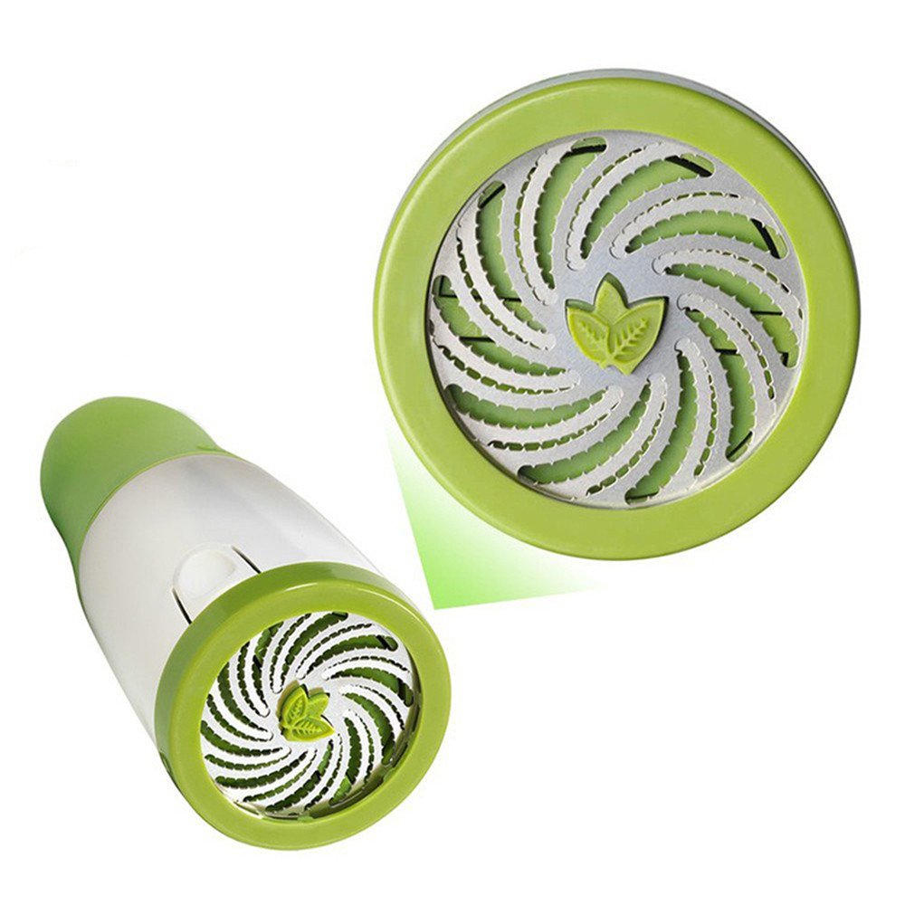 Premium Barcley Hand-Pressed Vegetable Chopper - Stainless Steel Garlic Press, Herb Grinder & Spice Mill for Parsley, Fruits & Vegetables (Green) | Perfect for Kitchen, Camping & Meal Prep