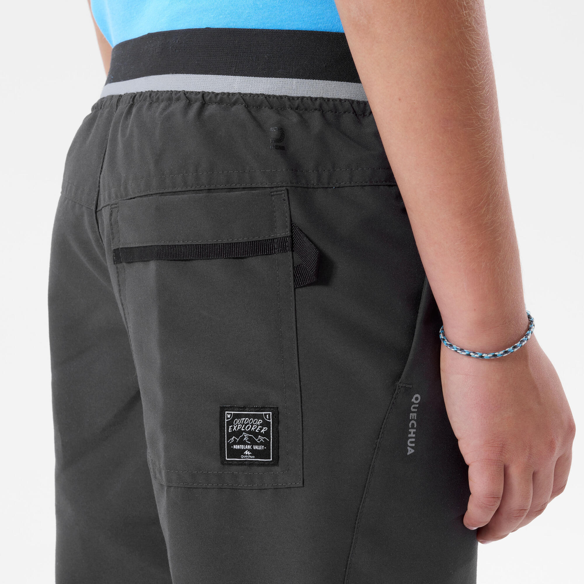 Quechua MH100 Kids' Hiking Shorts for Boys & Girls Ages 7-15 - Lightweight Quick-Dry Outdoor Adventure Shorts for Camping, Hiking & Summer Activities