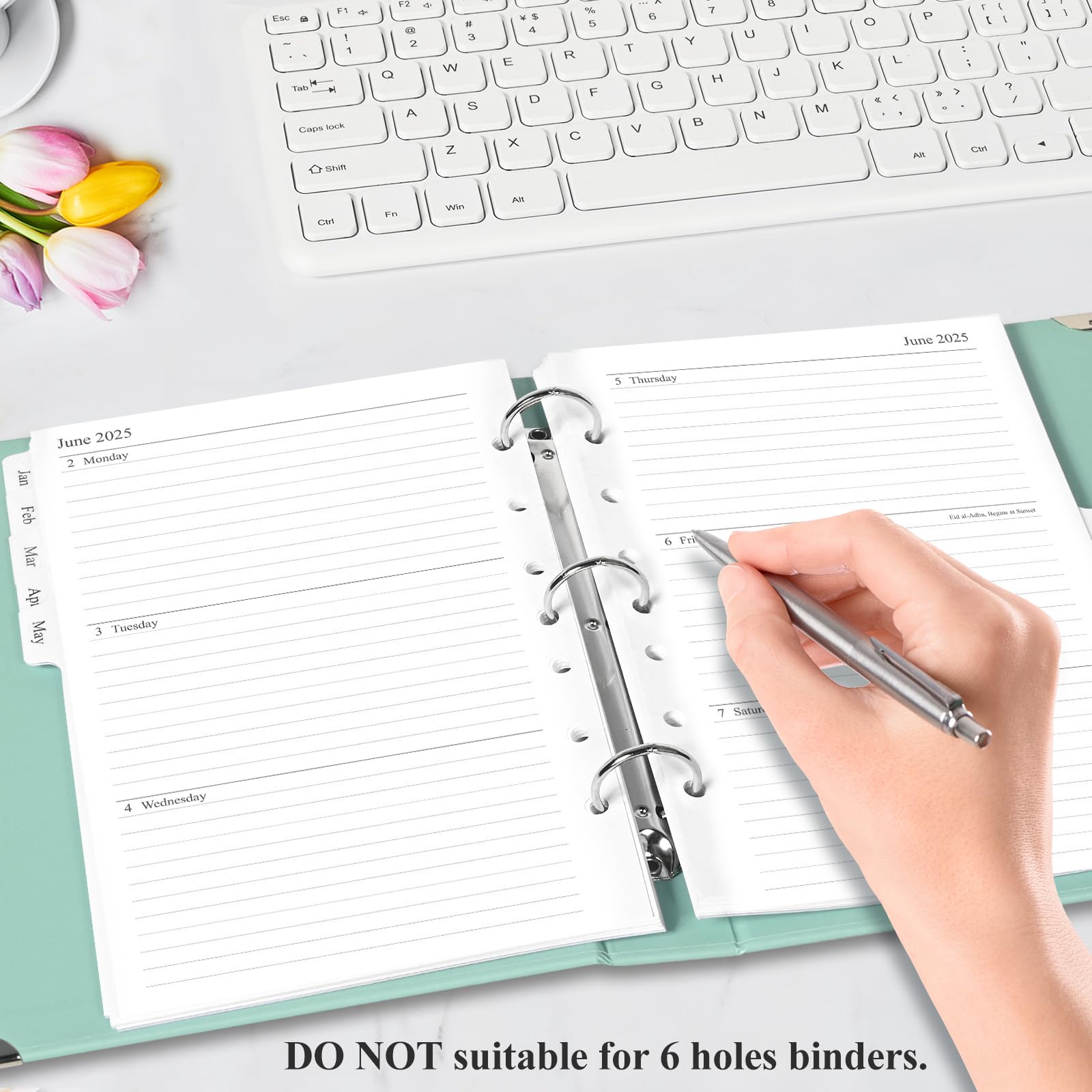 2025 Weekly & Monthly Planner Refill Inserts - 5.5