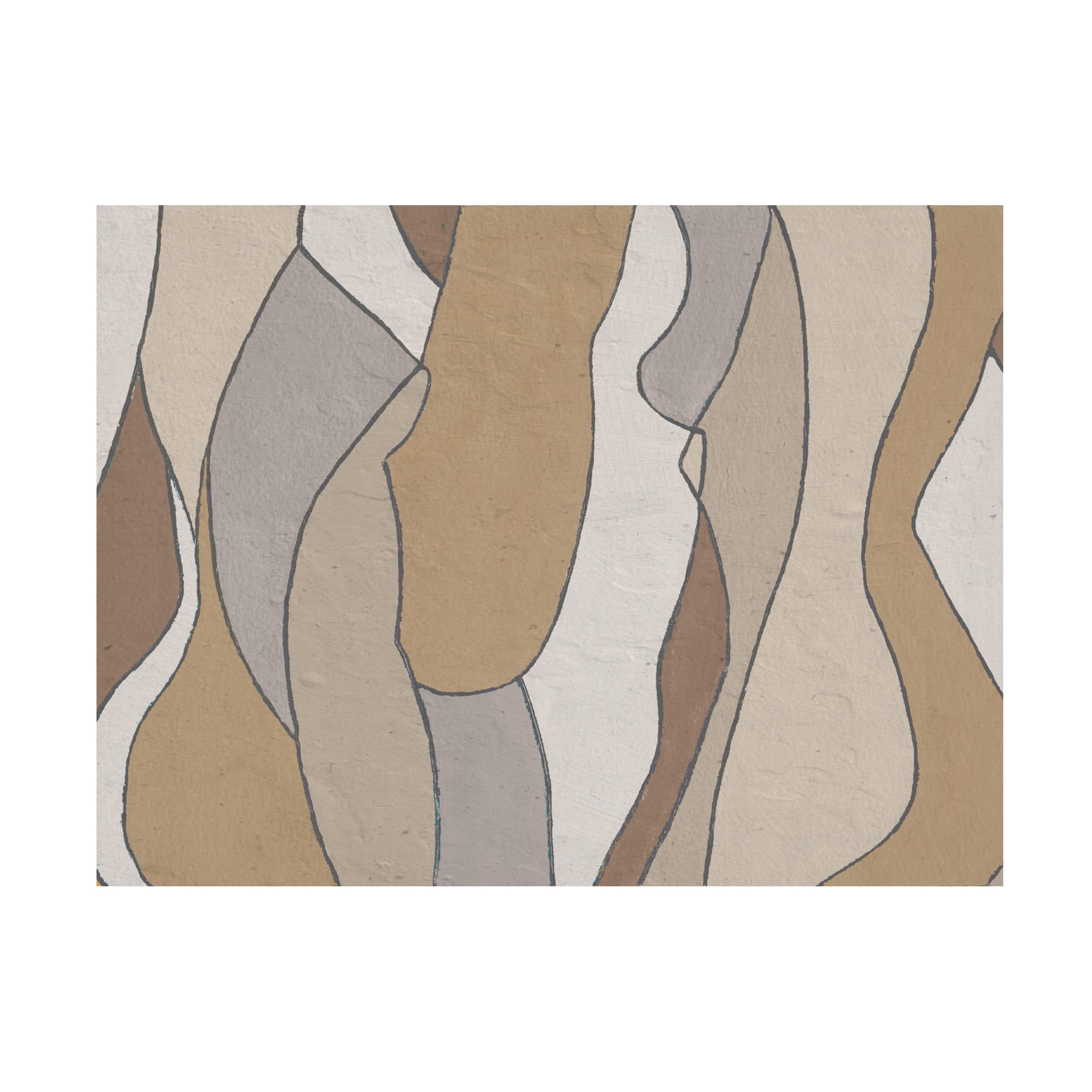 Trademark Fine Art 'Neutral Hidden Figures I' Canvas Wall Art by Alonzo Saunders - Perfect for Living Room, Bedroom & Office Decor
