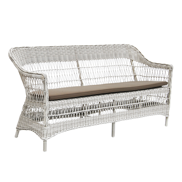 Charlot Outdoor 3-Seater Patio Sofa Set - Waterproof Wicker Furniture for Garden, Poolside, and Backyard Relaxation
