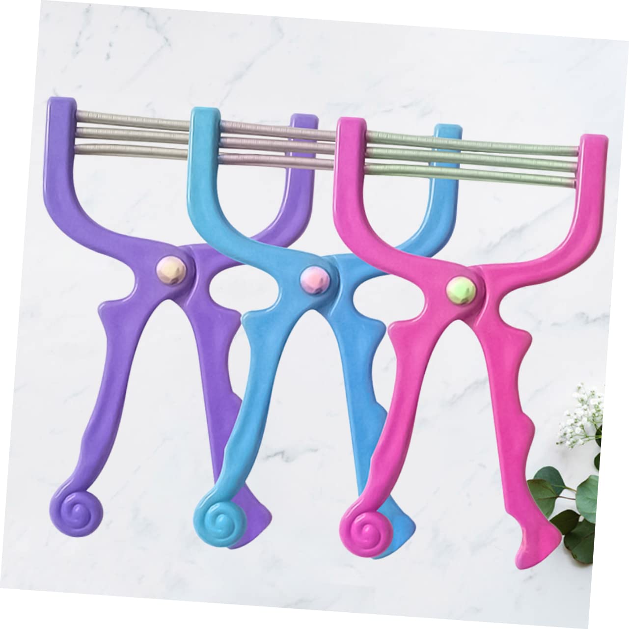 IPetboom 3-Pack Facial Hair Removal Spring Tool - Portable & Reusable Eyebrow & Upper Lip Hair Remover for Women - Perfect for Travel, Home Use & Quick Touch-Ups