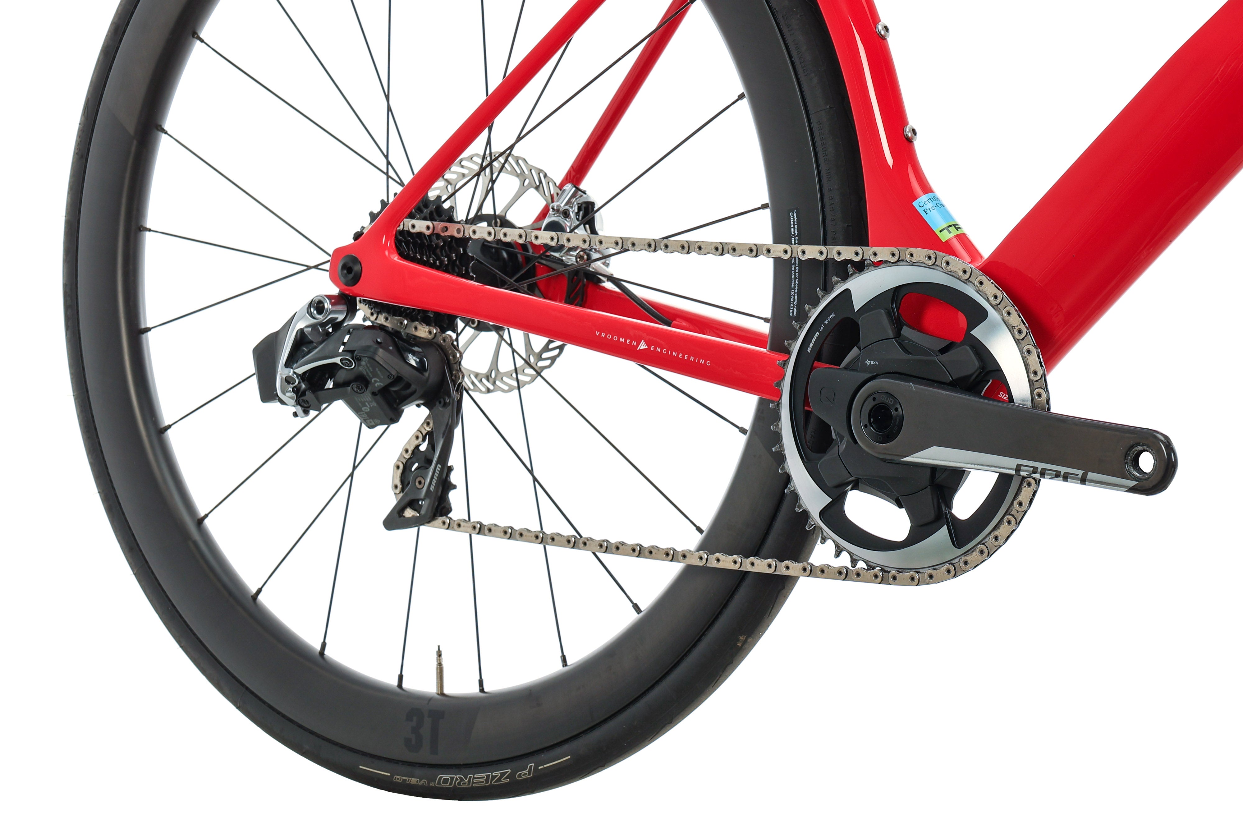 3T Strada TEAM Red AXS eTap Road Bike 2020 - X Large Size | Lightweight Carbon Frame & Wireless Shifting for Competitive Cycling & Endurance Races