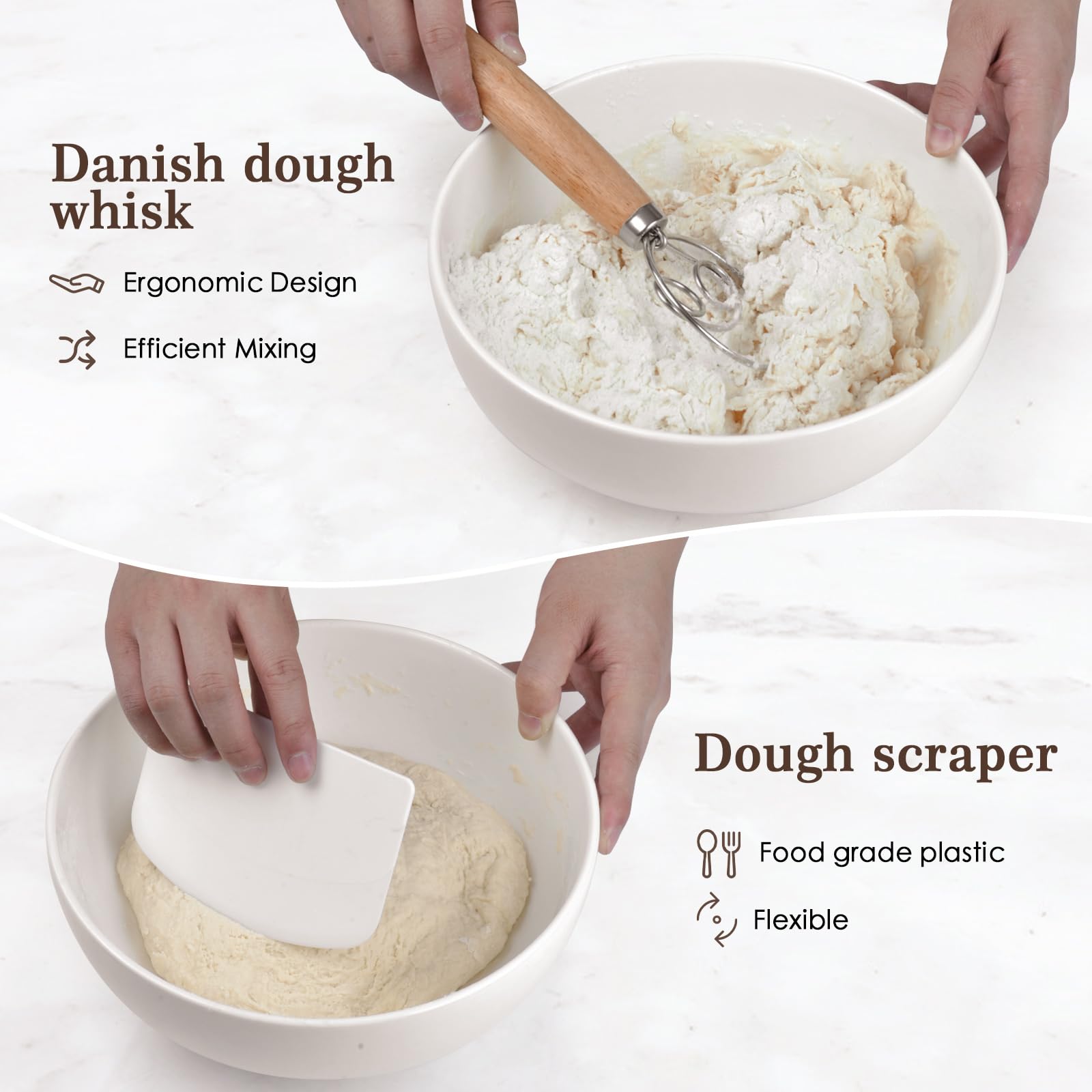 Sourdough Bread Baking Kit - 13-Piece Set with 9