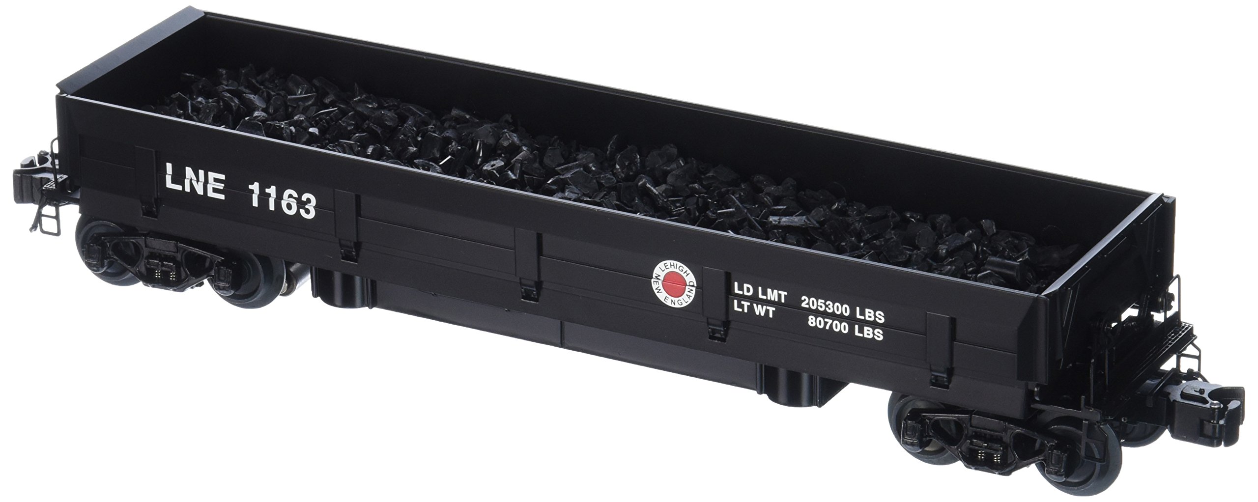 Lehigh & New England O Scale Operating Coal Dump Car - Model Train Accessory for Realistic Railroad Scenes & Coal Mining Layouts