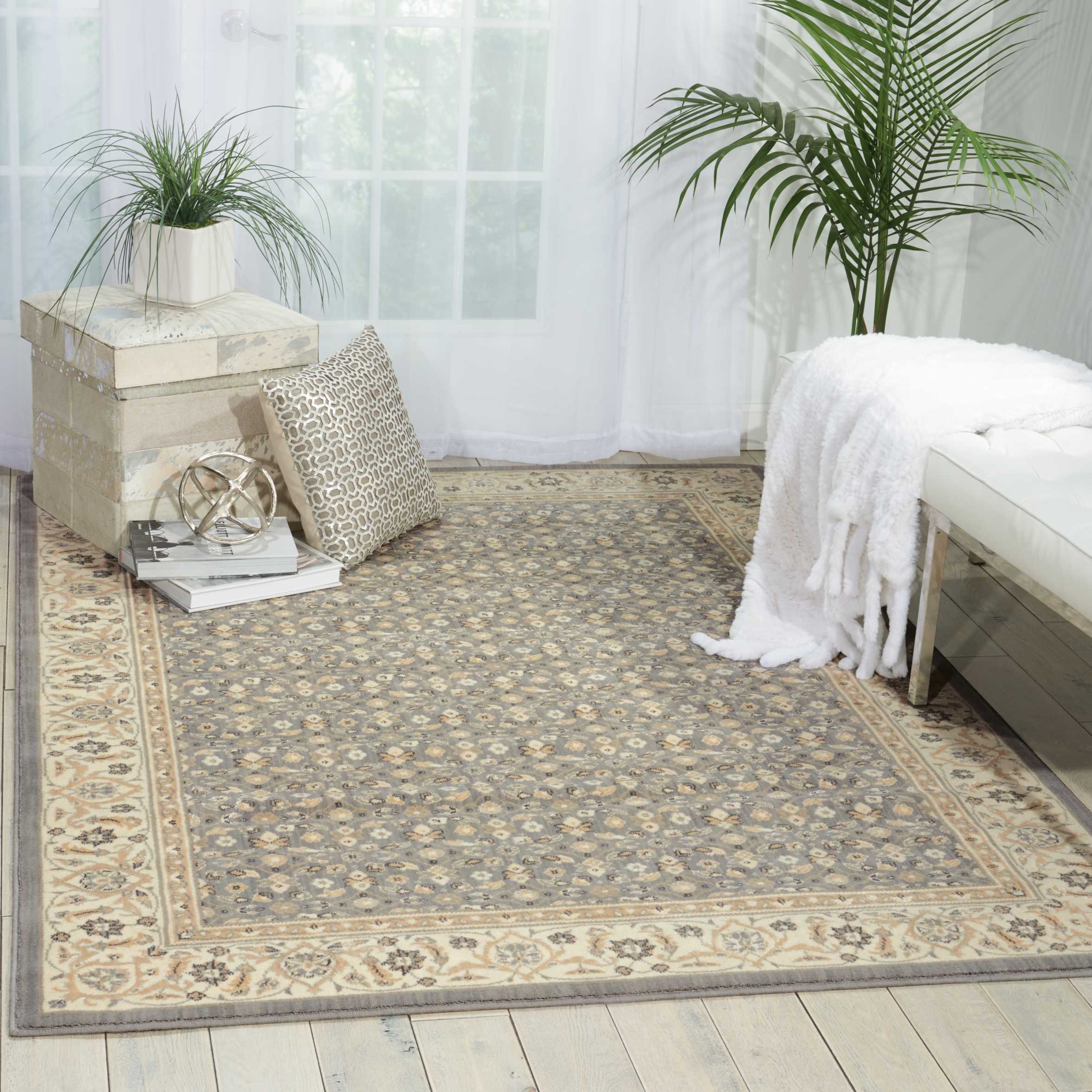Nourison Traditional Empire Bohemian Silver 2'3