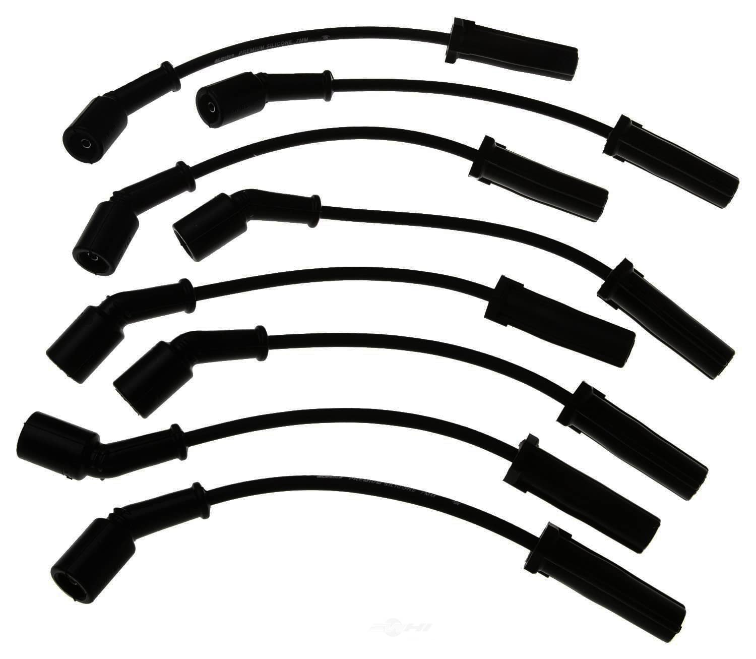 OEM 9748HH Spark Plug Wire Set (8) with 8 OEM 41-962 Platinum Spark Plugs - Compatible with Ford, Chevy, Dodge - High Performance Ignition Upgrade for Trucks & SUVs