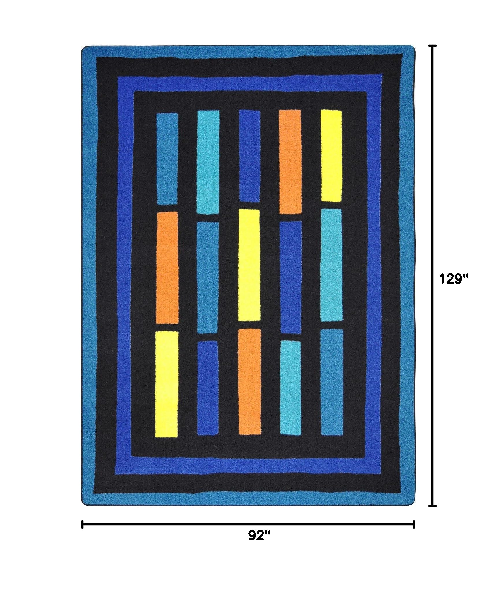 Joy Carpets Kid Essentials Traffic Jam Teen Area Rugs - 7'8