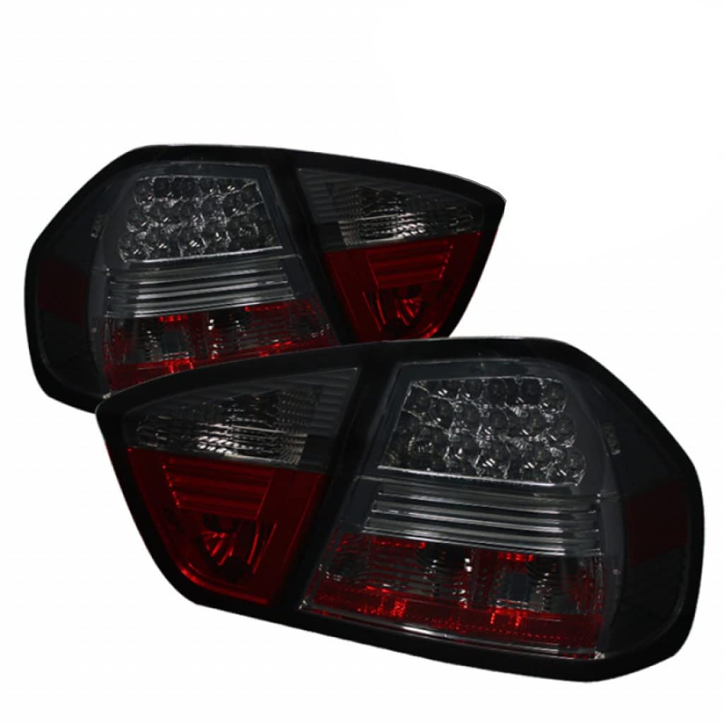 Spyder LED Tail Lights for BMW E90 3-Series Sedan 2006-2008 - Smoked Pair (ALT-YD-BE9006-LED-SM) | 5000927 | Upgrade Your BMW's Style & Night Visibility