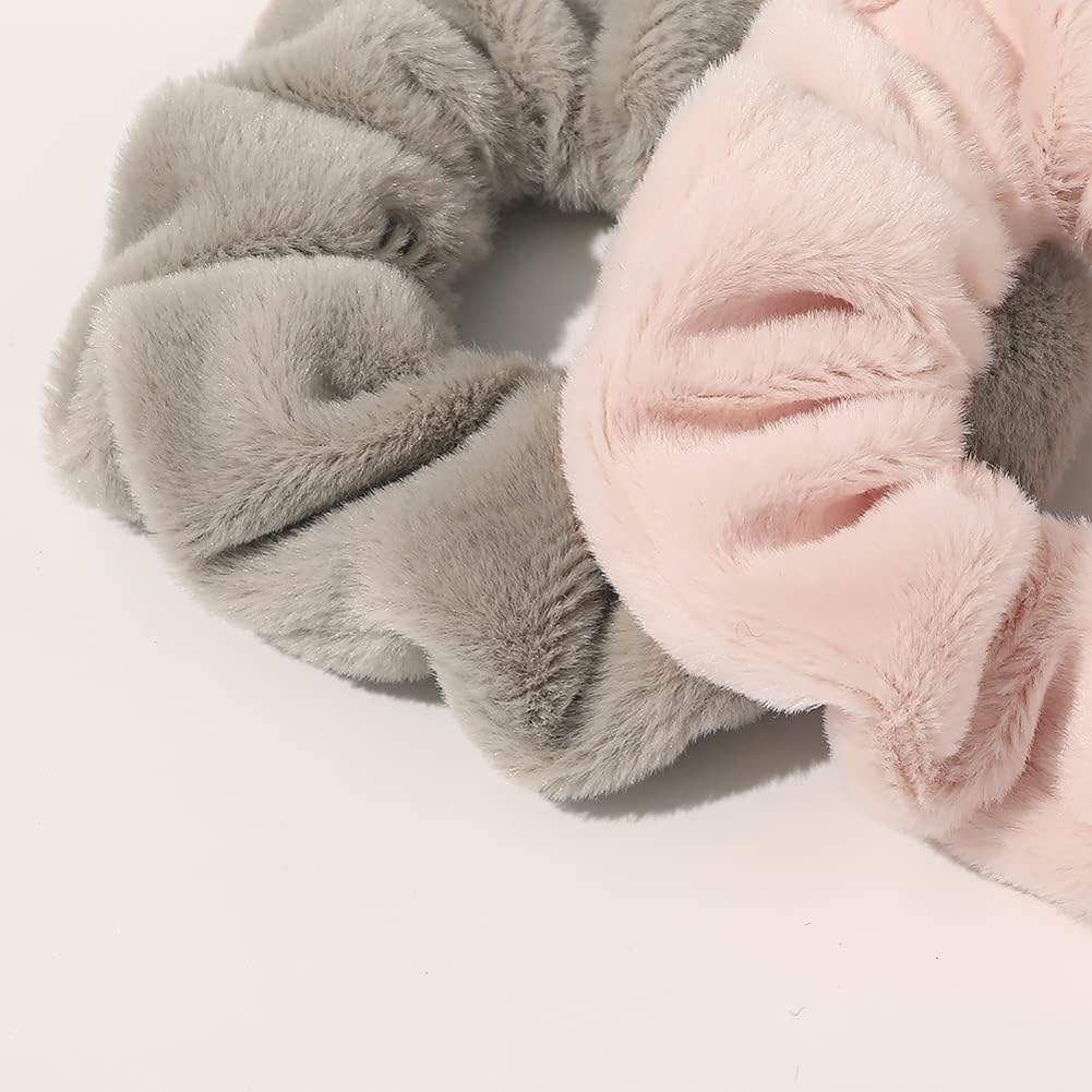 5 Pack Ultra Soft Microfiber Hair Towel Scrunchie for Women & Girls - Large Hair Scrunchies for Thick Hair - Quick Dry Hair Towel Wrap - Perfect for Post Shower, Gym, Swimming & Travel Use