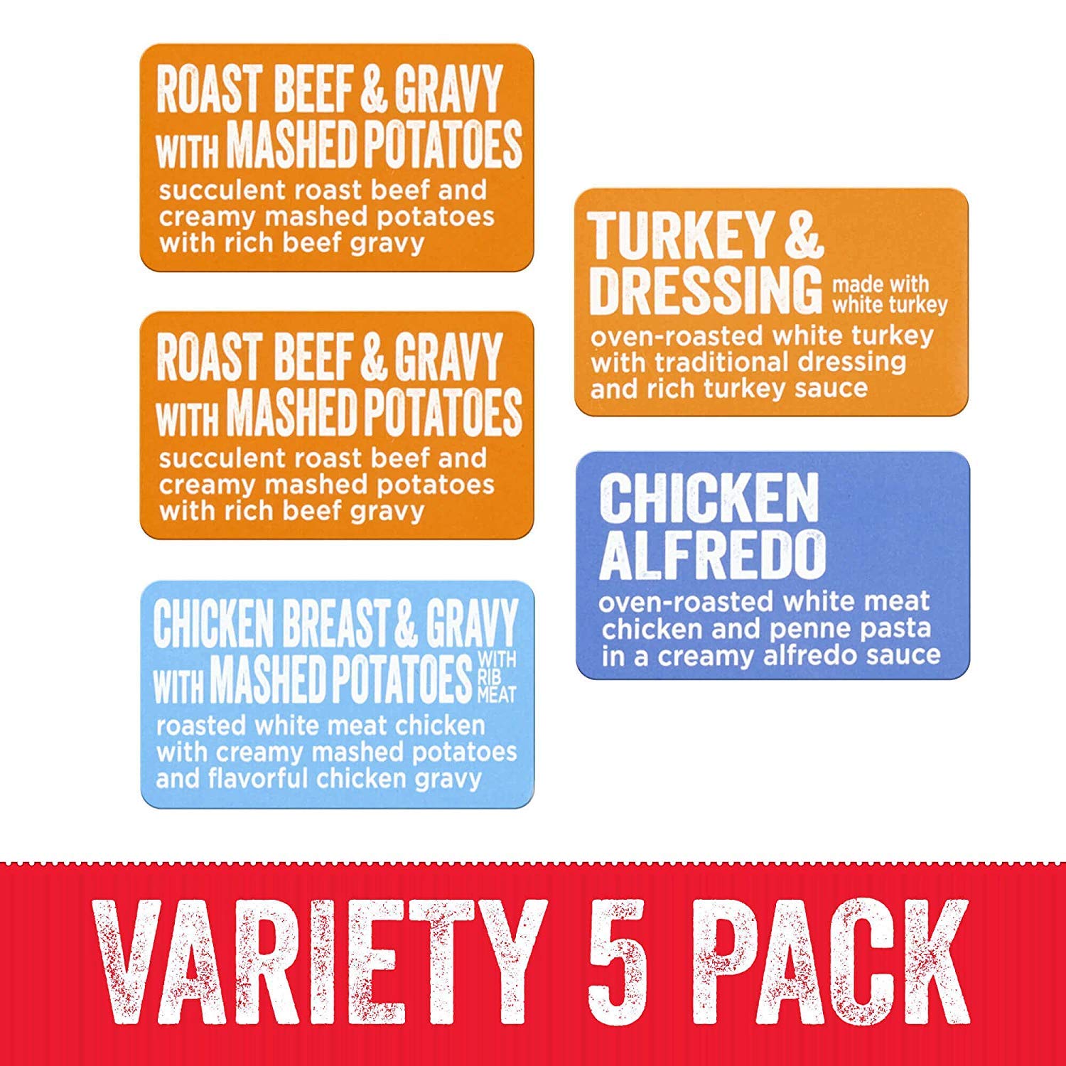 Hormel Compleats Protein Variety Pack - Microwave Meals - No Refrigeration Needed - 10 Ounce (Pack of 6) - Quick & Easy Lunch for Office, Camping & Emergency Preparedness